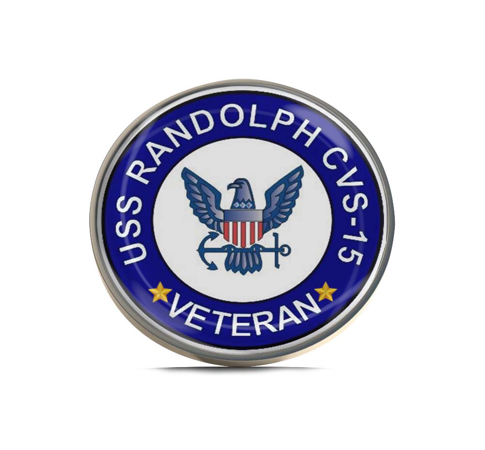 USS Randolph CVS-15 Veteran Limited Edition Lapel Pin Exclusive Metal Brooch Badge Accessories For Backpack, Clothes, Hats | Cute Gifts and Collectibles