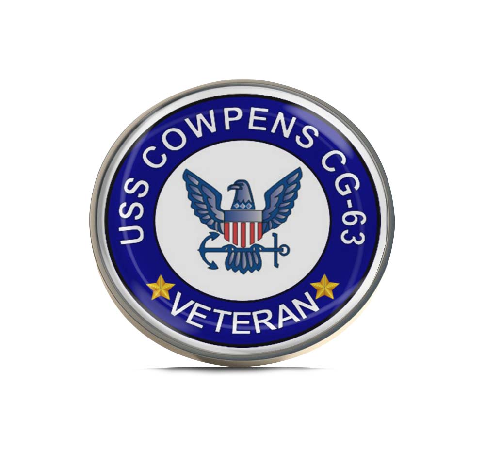 USS Cowpens CG-63 Veteran Limited Edition Lapel Pin Exclusive Metal Brooch Badge Accessories For Backpack, Clothes, Hats | Cute Gifts and Collectibles