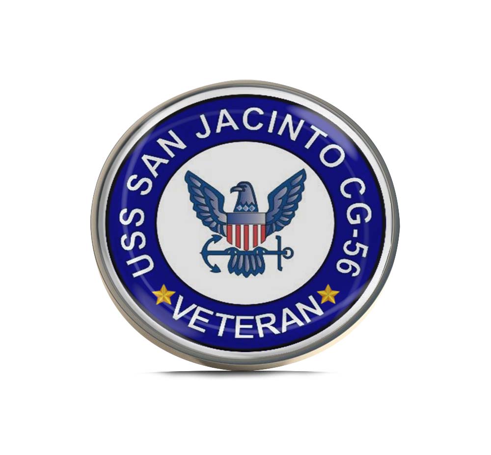 USS San Jacinto CG-56 Veteran Limited Edition Lapel Pin Exclusive Metal Brooch Badge Accessories For Backpack, Clothes, Hats | Cute Gifts and Collectibles