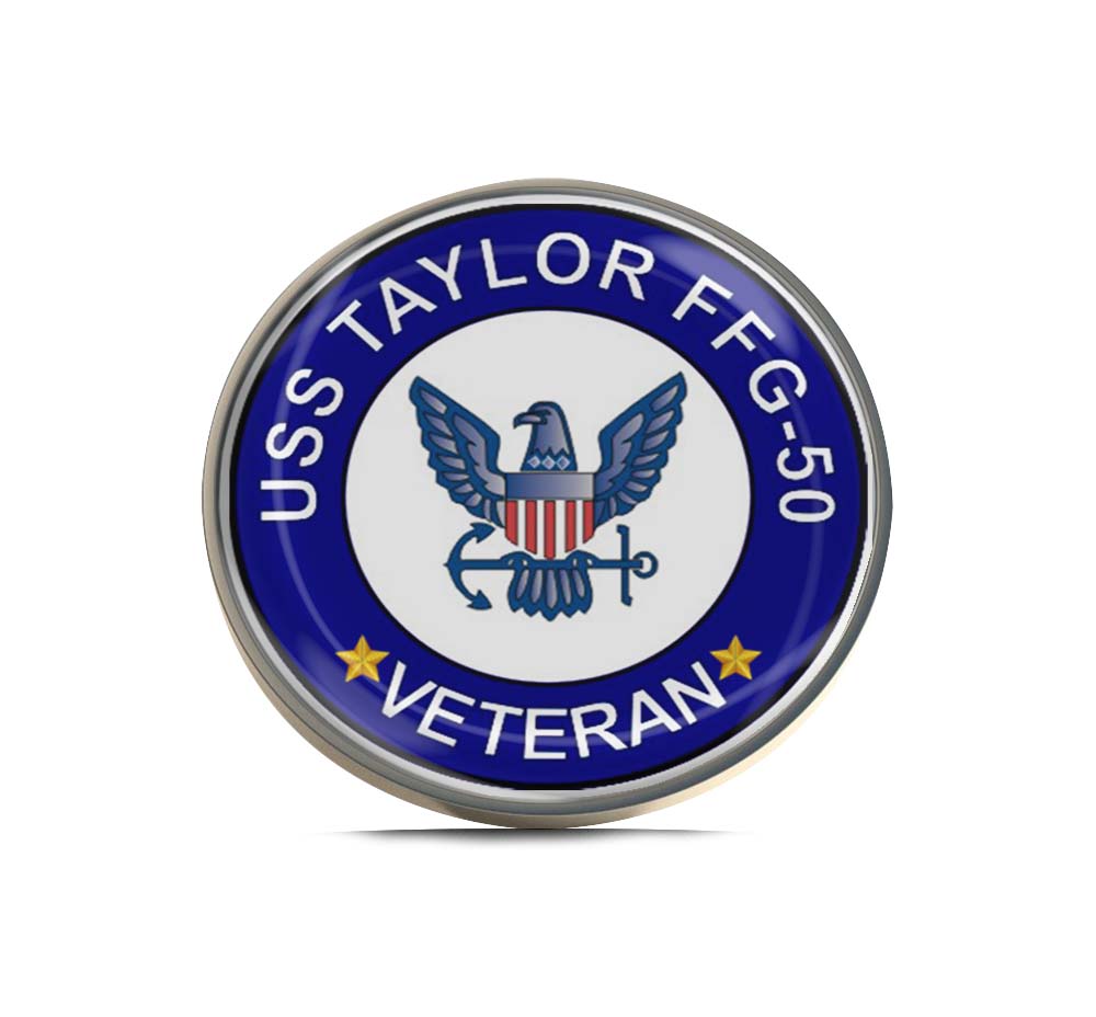 USS Taylor FFG-50 Veteran Limited Edition Lapel Pin Exclusive Metal Brooch Badge Accessories For Backpack, Clothes, Hats | Cute Gifts and Collectibles