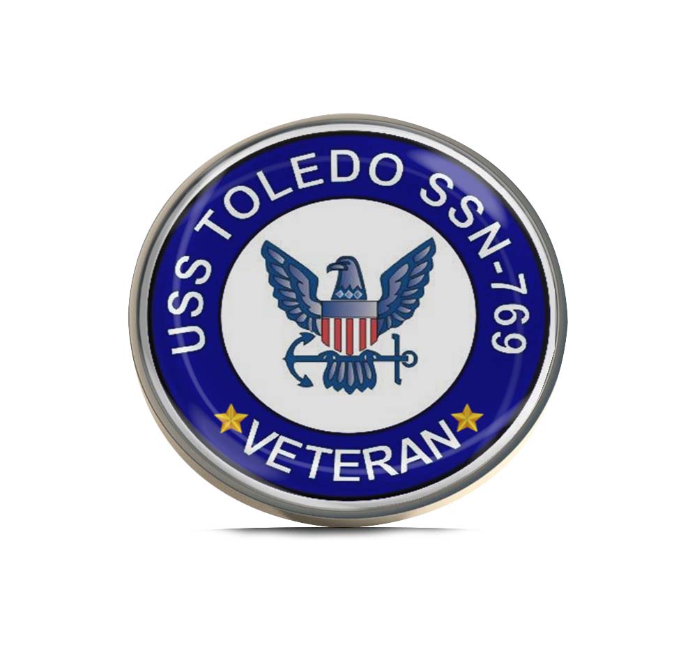 USS Toledo SSN-769 Veteran Limited Edition Lapel Pin Exclusive Metal Brooch Badge Accessories For Backpack, Clothes, Hats | Cute Gifts and Collectibles
