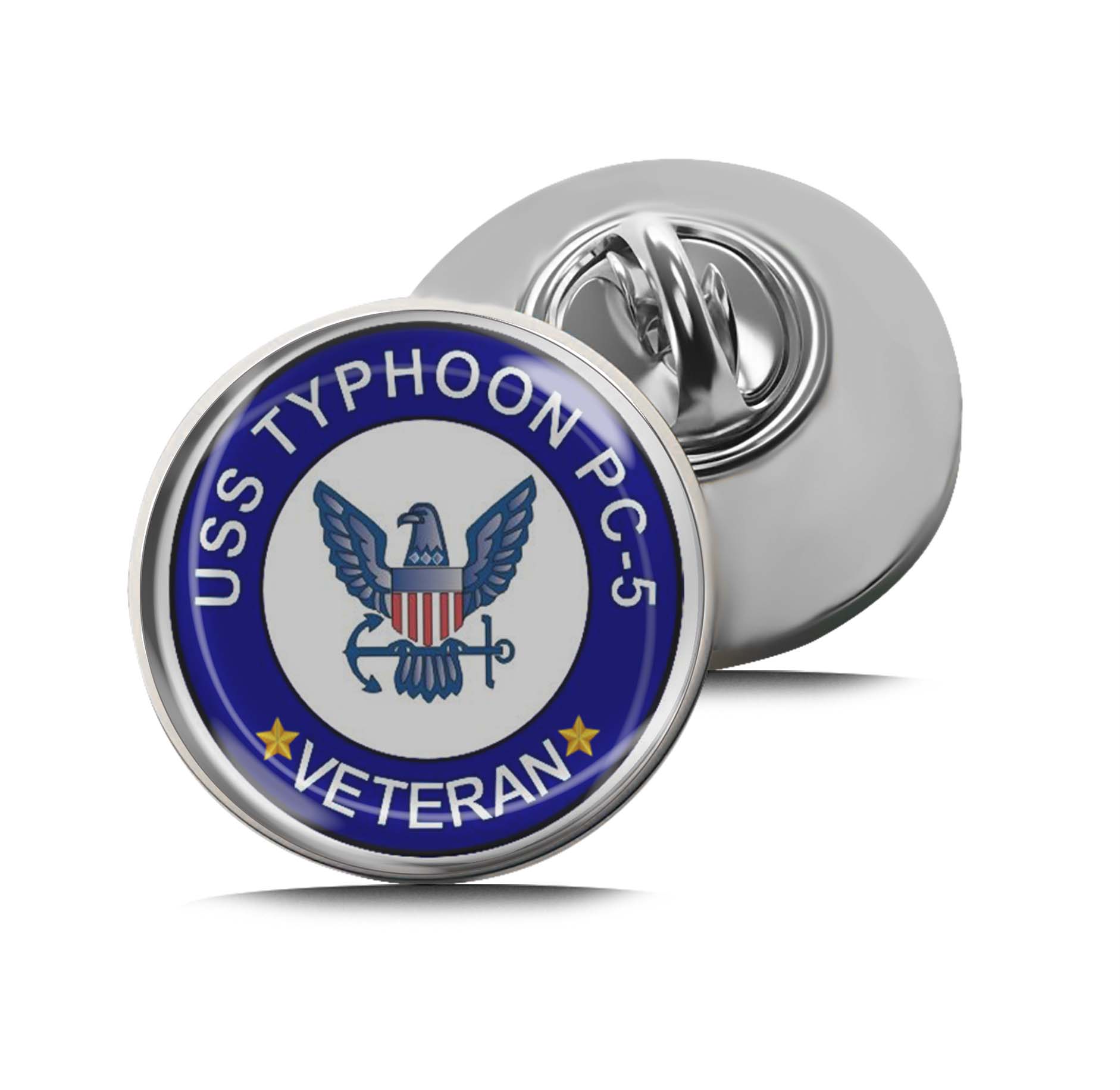 USS Typhoon PC-5 Veteran Limited Edition Lapel Pin Exclusive Metal Brooch Badge Accessories For Backpack, Clothes, Hats | Cute Gifts and Collectibles