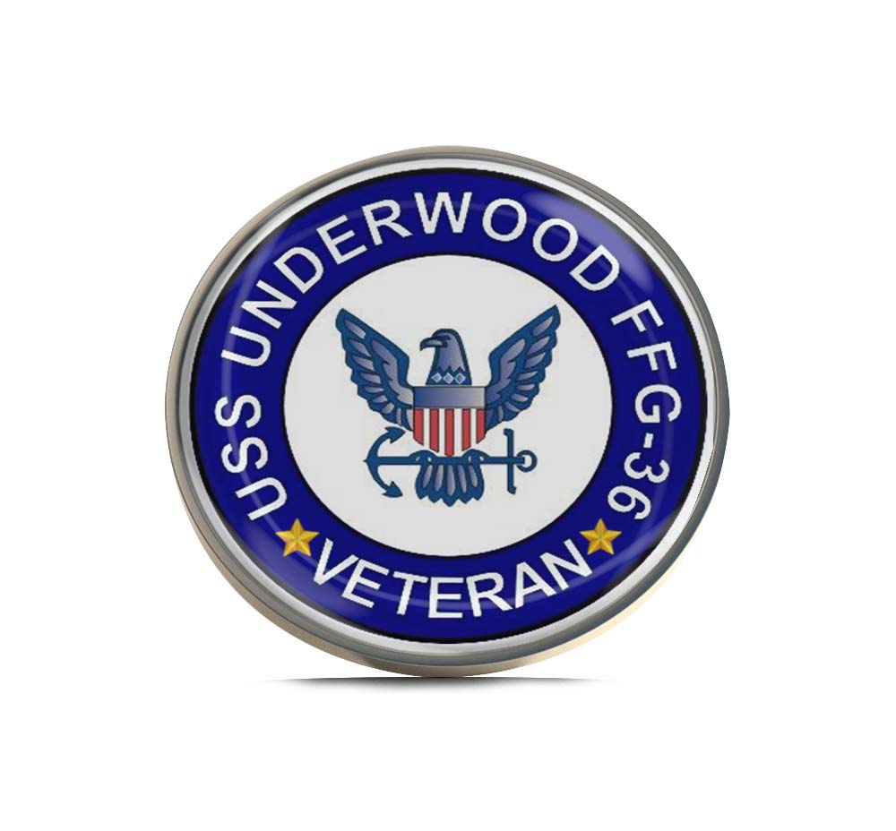 USS Underwood FFG-36 Veteran Limited Edition Lapel Pin Exclusive Metal Brooch Badge Accessories For Backpack, Clothes, Hats | Cute Gifts and Collectibles