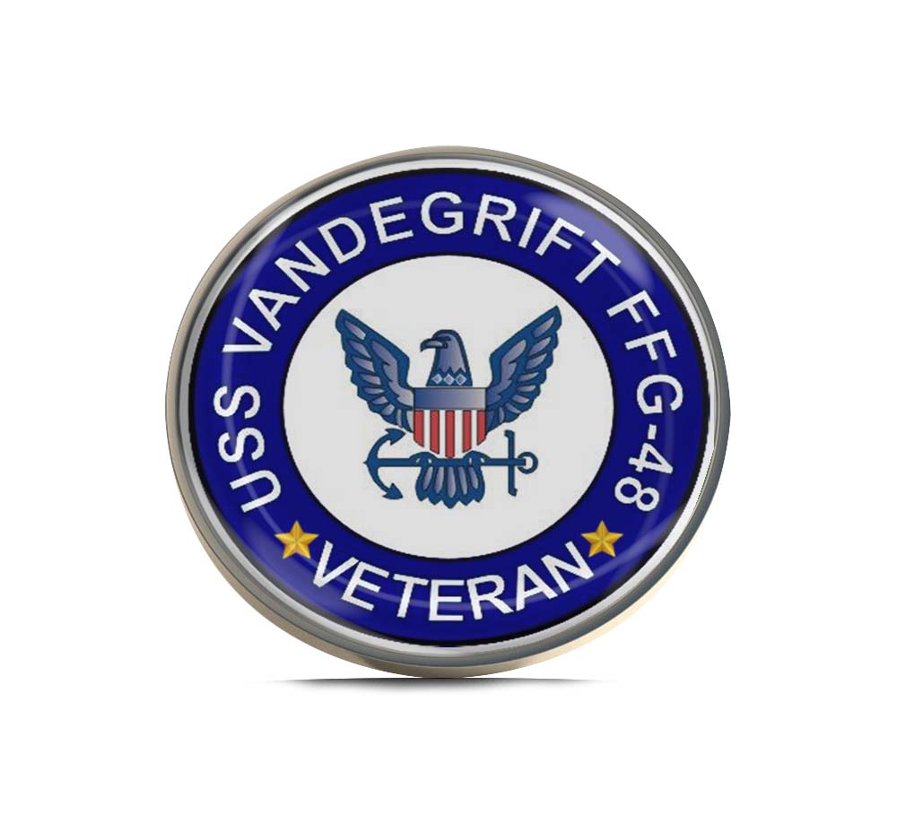 USS Vandegrift FFG-48 Veteran Limited Edition Lapel Pin Exclusive Metal Brooch Badge Accessories For Backpack, Clothes, Hats | Cute Gifts and Collectibles