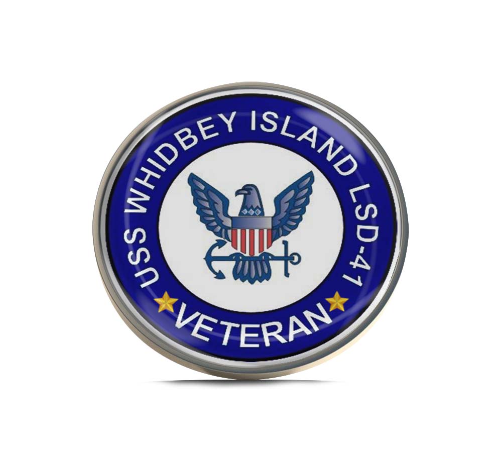 USS Whidbey Island LSD-41 Veteran Limited Edition Lapel Pin Exclusive Metal Brooch Badge Accessories For Backpack, Clothes, Hats | Cute Gifts and Collectibles