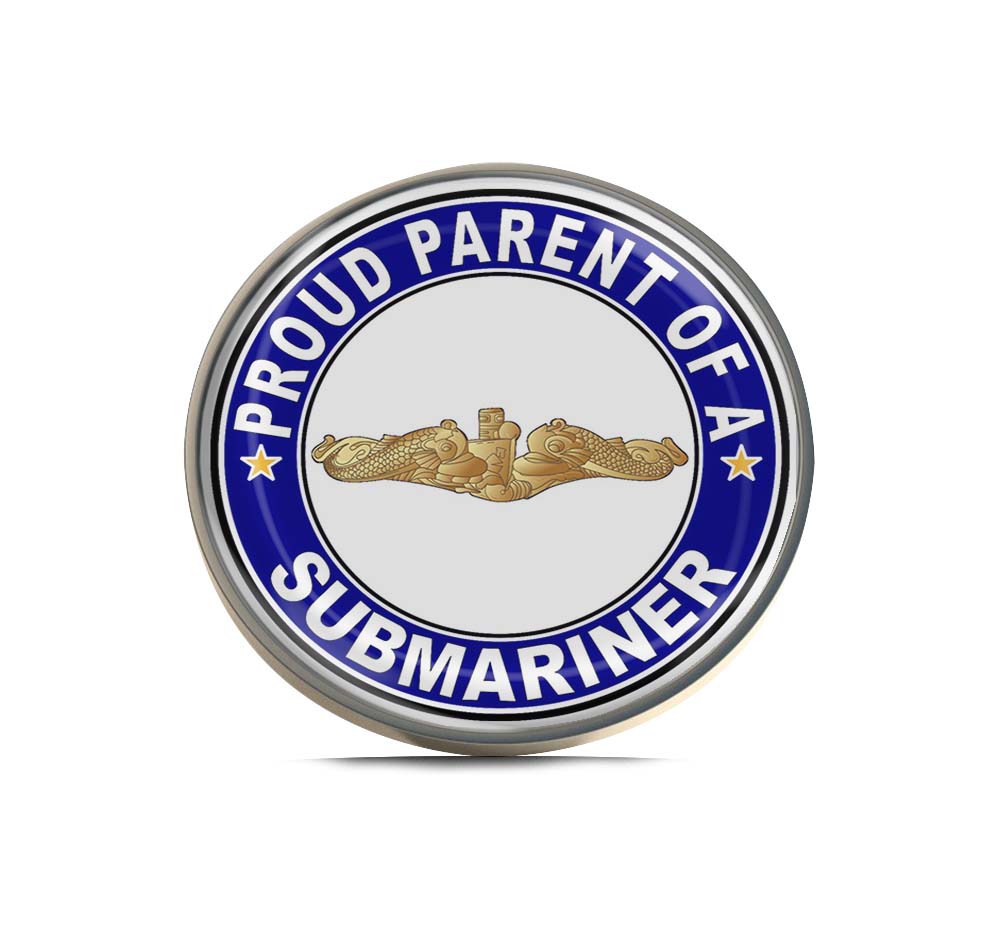 Proud Parent of a Submariner Gold Dolphins Limited Edition Lapel Pin Exclusive Metal Brooch Badge Accessories For Backpack, Clothes, Hats | Cute Gifts and Collectibles