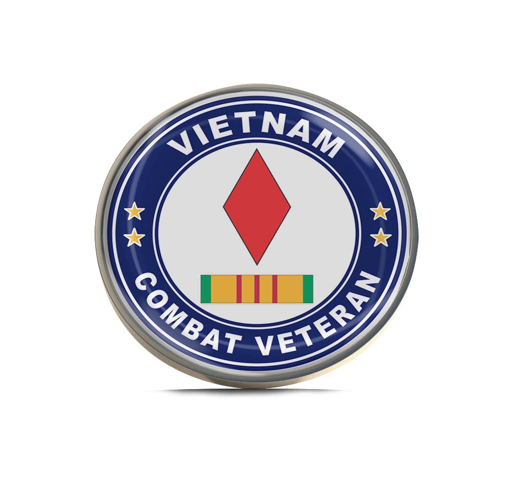 5th Infantry Division Vietnam Combat Veteran Limited Edition Lapel Pin Exclusive Metal Brooch Badge Accessories For Backpack, Clothes, Hats | Cute Gifts and Collectibles
