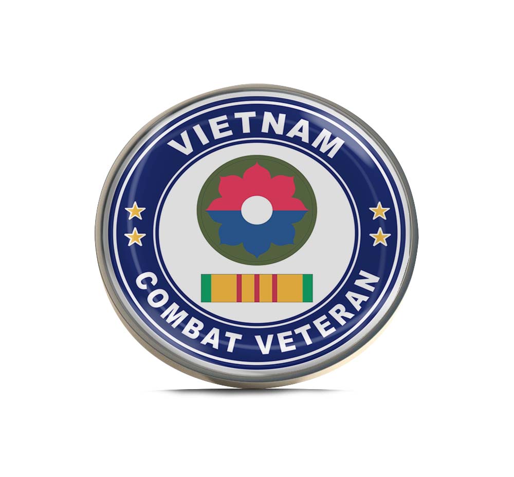 9th Infantry Division Vietnam Combat Veteran Limited Edition Lapel Pin Exclusive Metal Brooch Badge Accessories For Backpack, Clothes, Hats | Cute Gifts and Collectibles