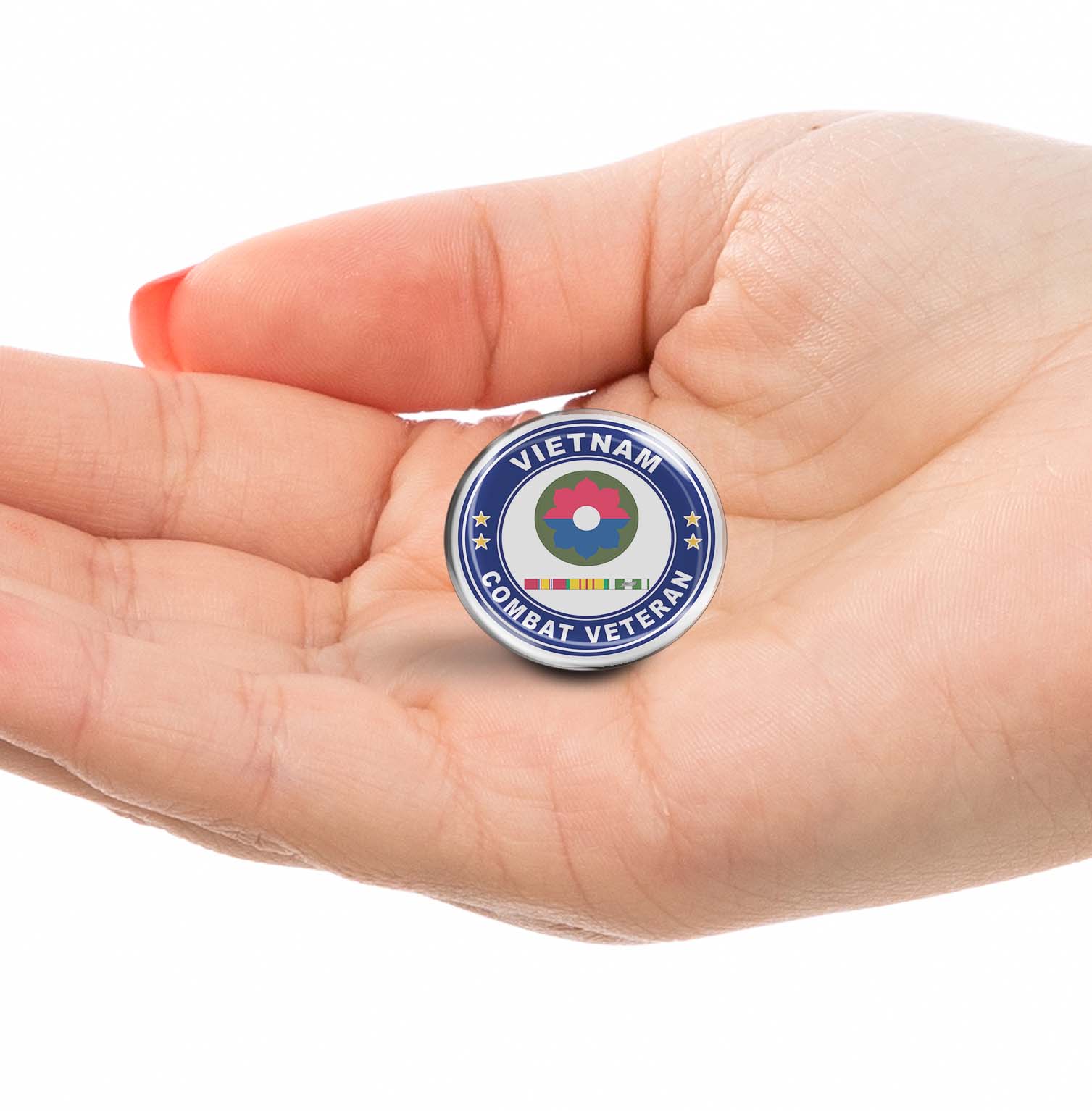 9th Infantry Division Vietnam Combat Veteran Limited Edition Lapel Pin Exclusive Metal Brooch Badge Accessories For Backpack, Clothes, Hats | Cute Gifts and Collectibles