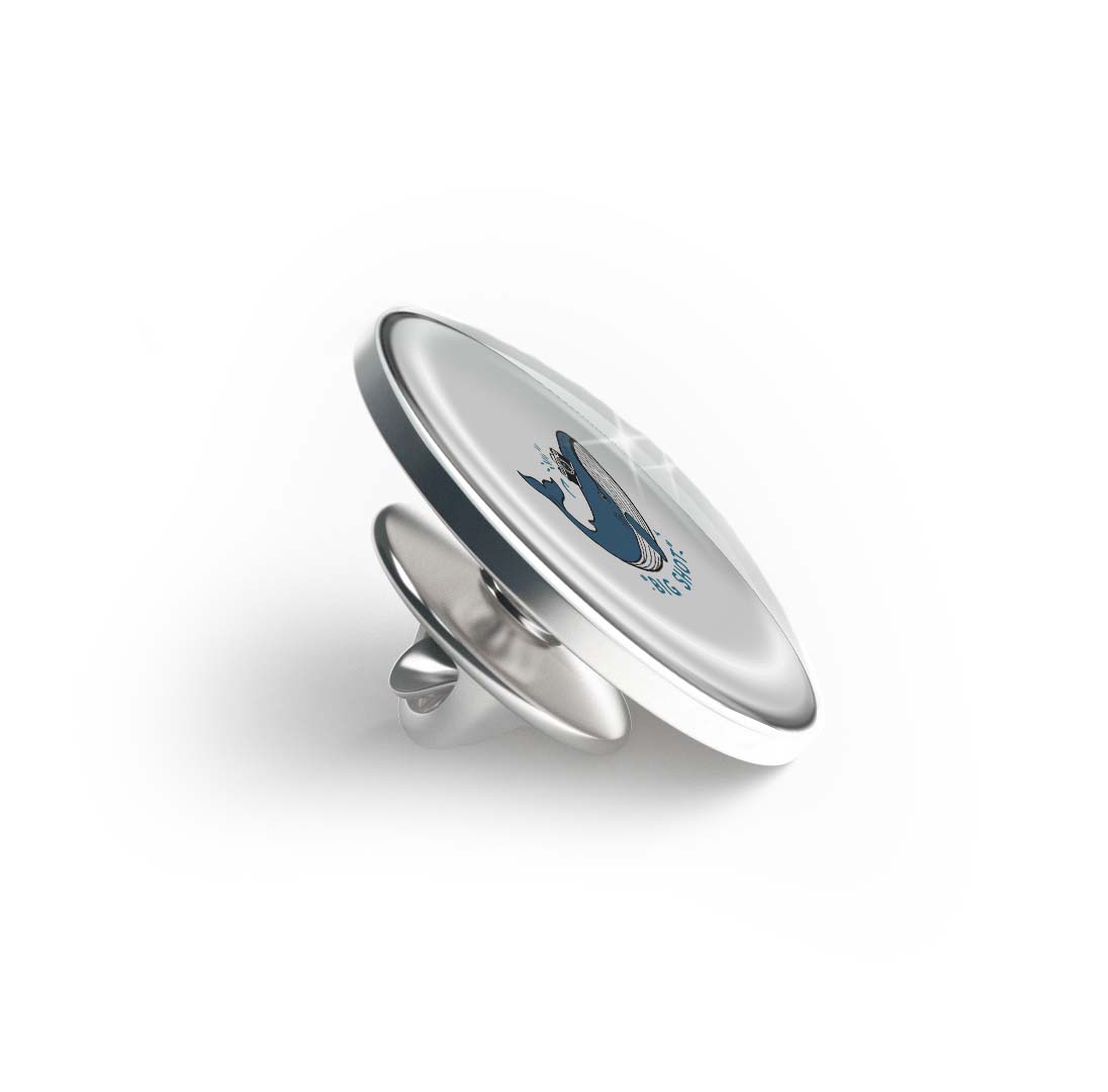 Big Shot Whale Limited Edition Lapel Pin Exclusive Metal Brooch Badge Accessories For Backpack, Clothes, Hats | Cute Gifts and Collectibles