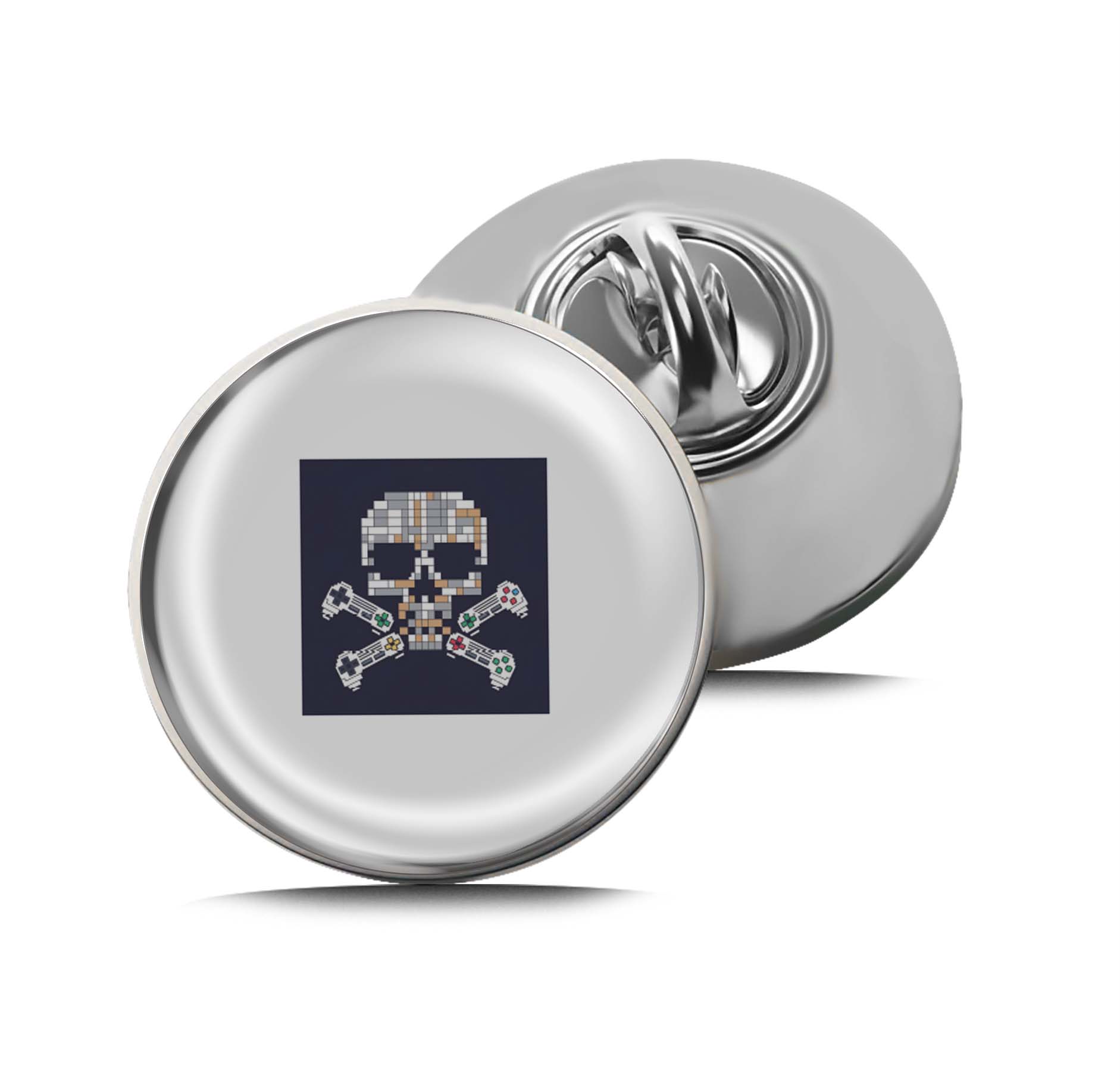 Game Over Skull Limited Edition Lapel Pin Exclusive Metal Brooch Badge Accessories For Backpack, Clothes, Hats | Cute Gifts and Collectibles