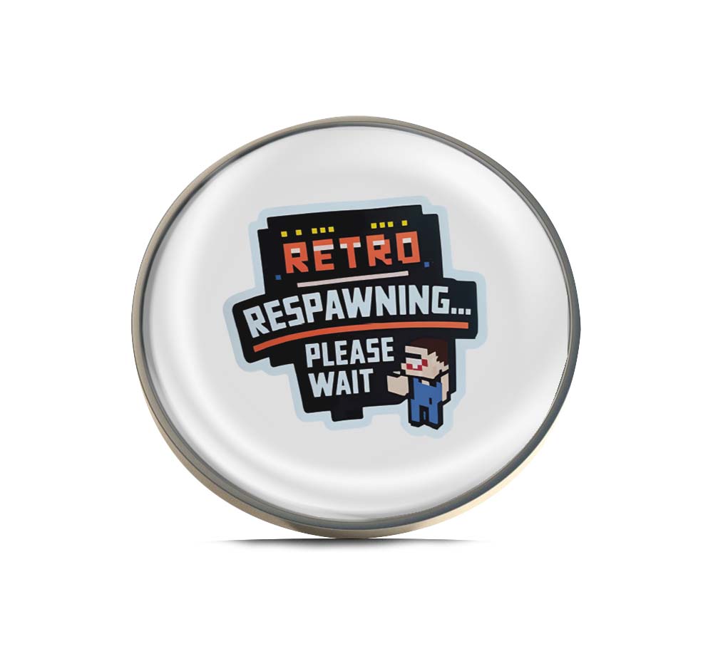 Retro Respawn Limited Edition Lapel Pin Exclusive Metal Brooch Badge Accessories For Backpack, Clothes, Hats | Cute Gifts and Collectibles