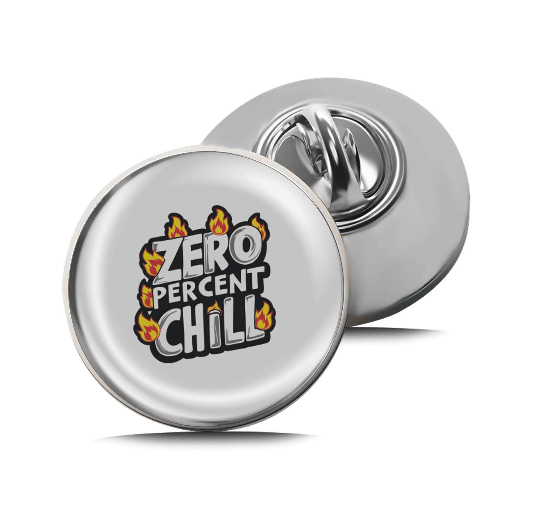 Zero Percent Chill Limited Edition Lapel Pin Exclusive Metal Brooch Badge Accessories For Backpack, Clothes, Hats | Cute Gifts and Collectibles
