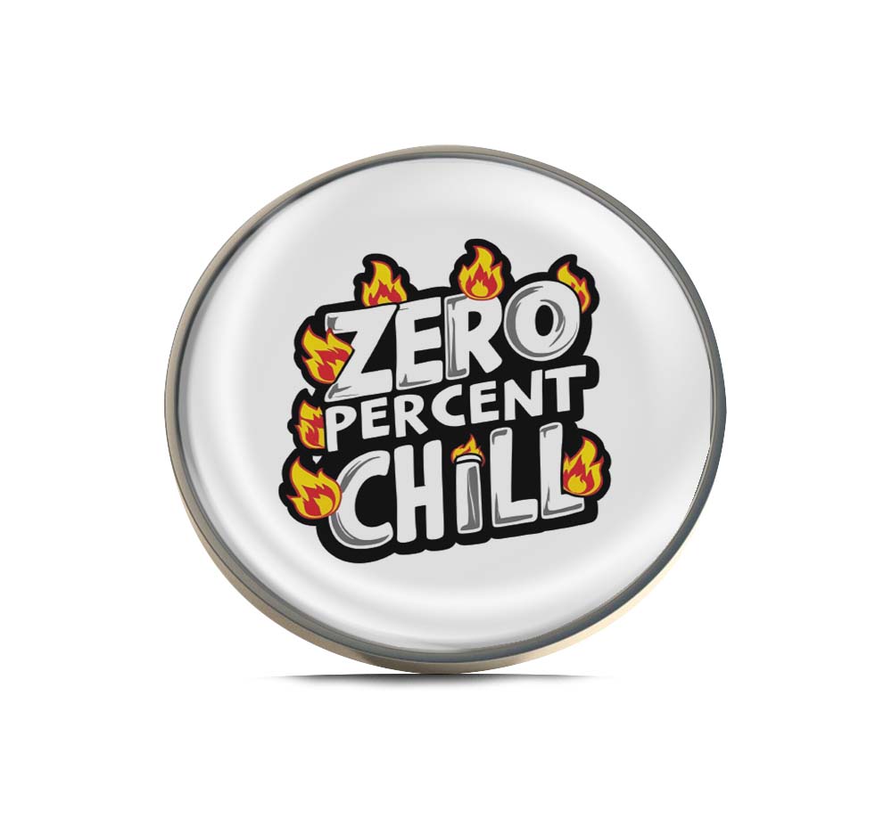 Zero Percent Chill Limited Edition Lapel Pin Exclusive Metal Brooch Badge Accessories For Backpack, Clothes, Hats | Cute Gifts and Collectibles