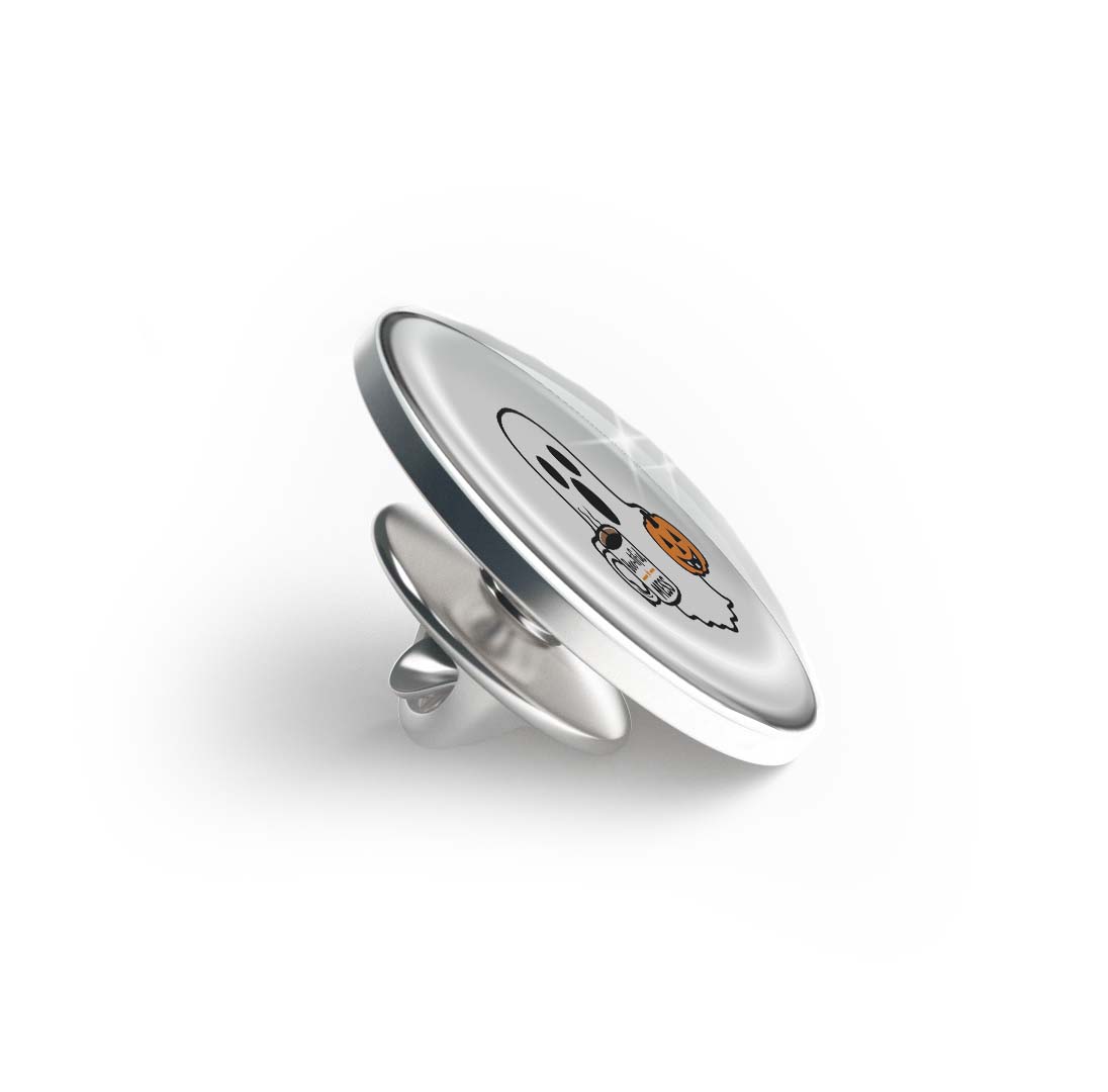 Cute Ghost with cup of coffee Limited Edition Lapel Pin Exclusive Metal Brooch Badge Accessories For Backpack, Clothes, Hats | Cute Gifts and Collectibles