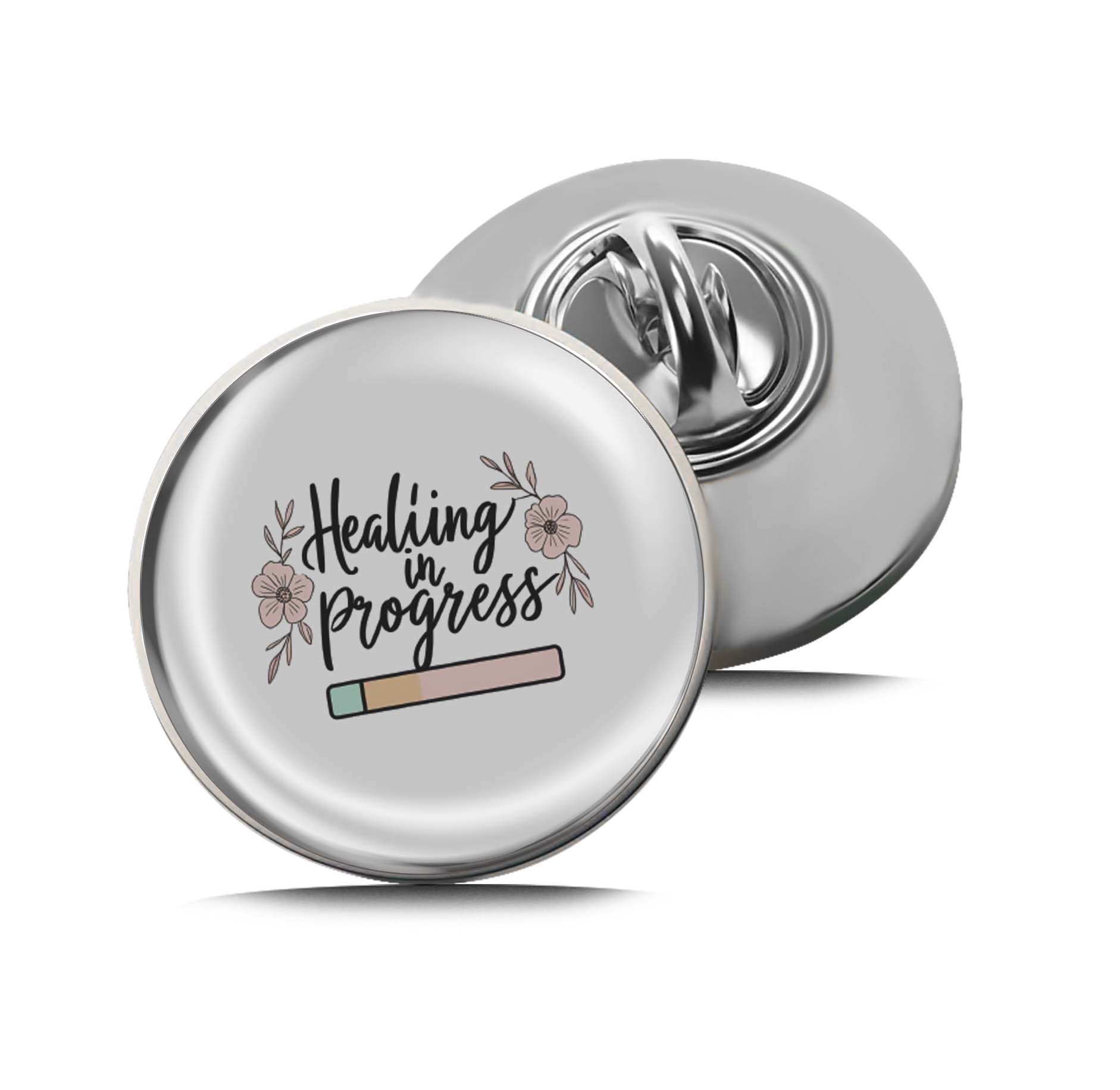 Healing in Progress Limited Edition Lapel Pin Exclusive Metal Brooch Badge Accessories For Backpack, Clothes, Hats | Cute Gifts and Collectibles