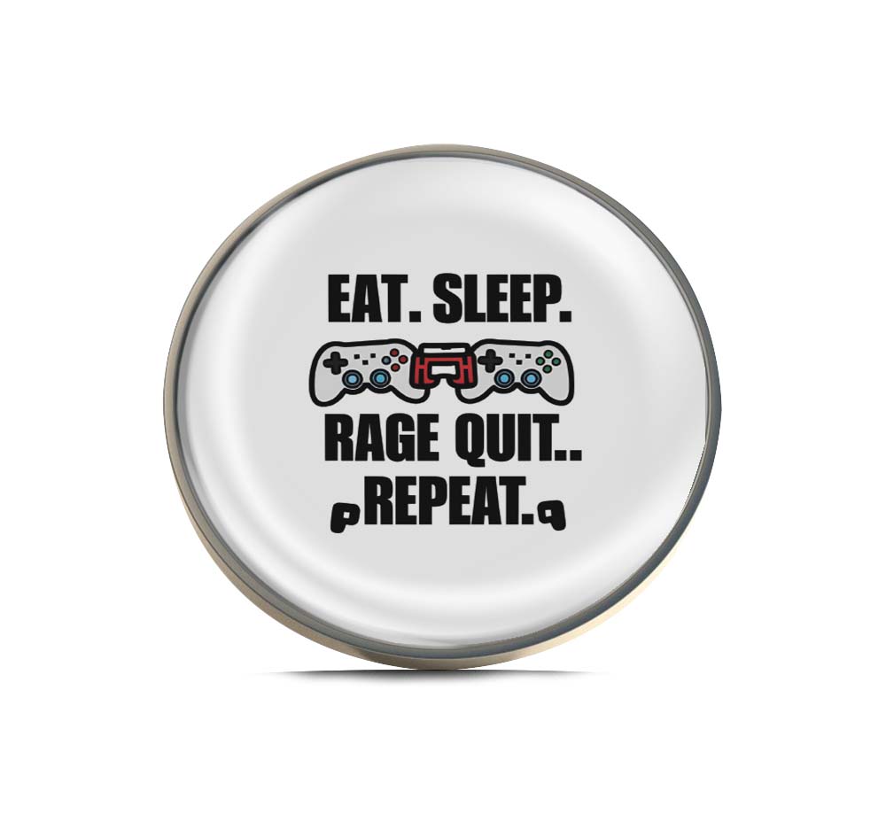 Eat Sleep Game Repeat Limited Edition Lapel Pin Exclusive Metal Brooch Badge Accessories For Backpack, Clothes, Hats | Cute Gifts and Collectibles