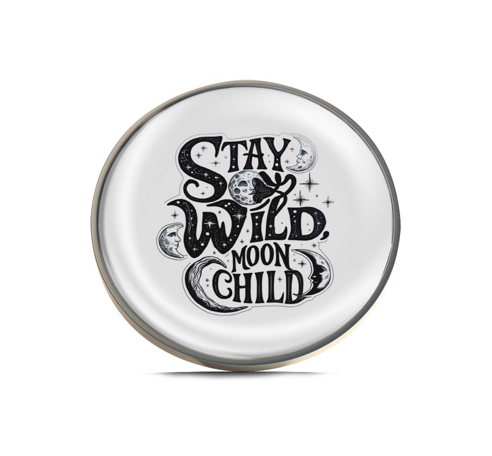 Stay Wild Moon Child Limited Edition Lapel Pin Exclusive Metal Brooch Badge Accessories For Backpack, Clothes, Hats | Cute Gifts and Collectibles