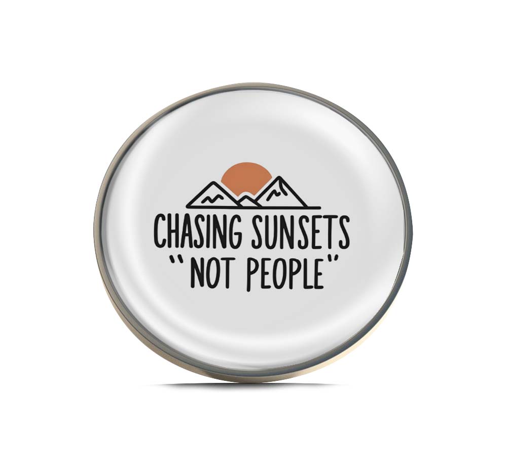 Chasing Sunsets Limited Edition Lapel Pin Exclusive Metal Brooch Badge Accessories For Backpack, Clothes, Hats | Cute Gifts and Collectibles