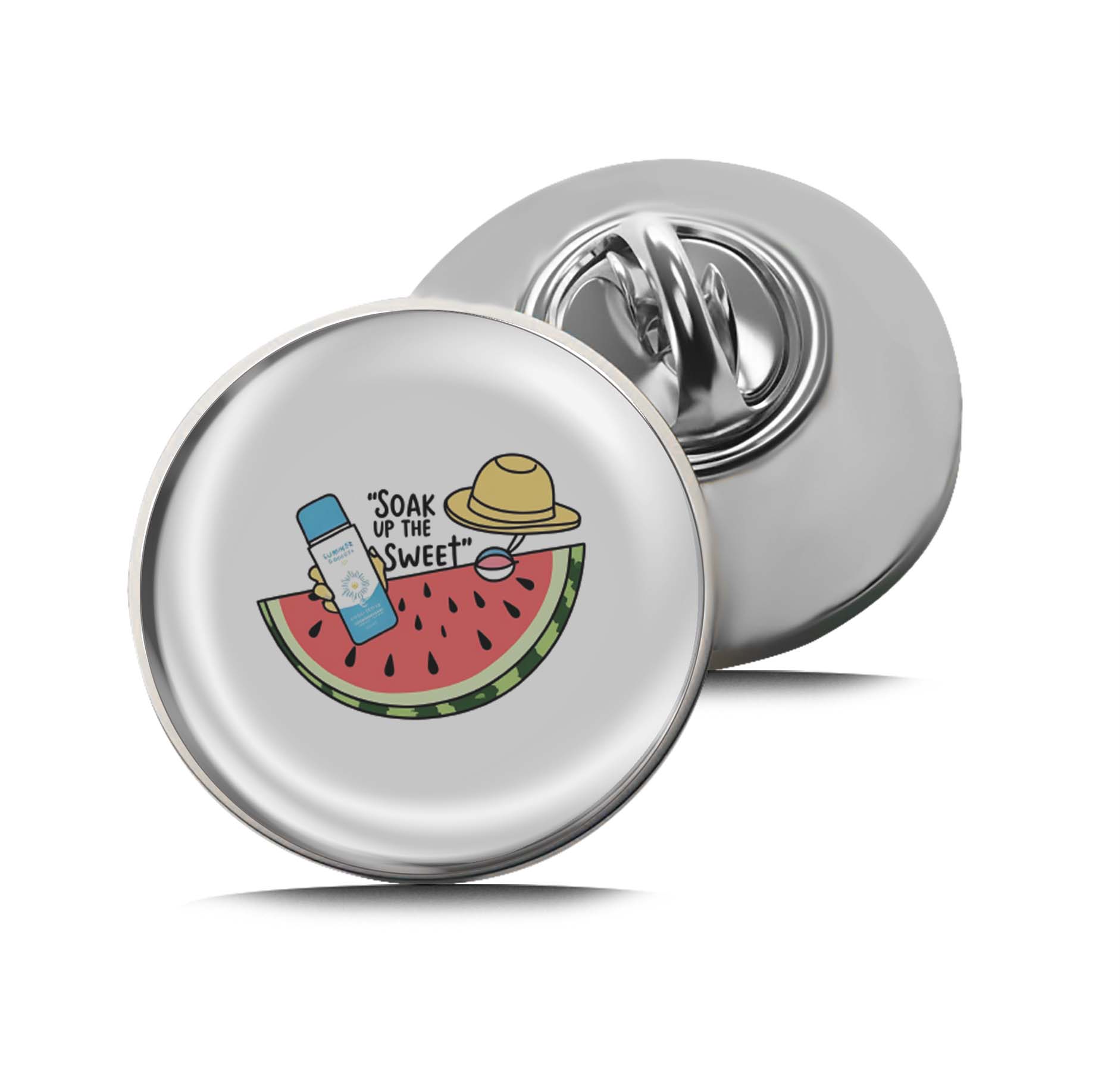 Soak Up the Sweet Summer Limited Edition Lapel Pin Exclusive Metal Brooch Badge Accessories For Backpack, Clothes, Hats | Cute Gifts and Collectibles
