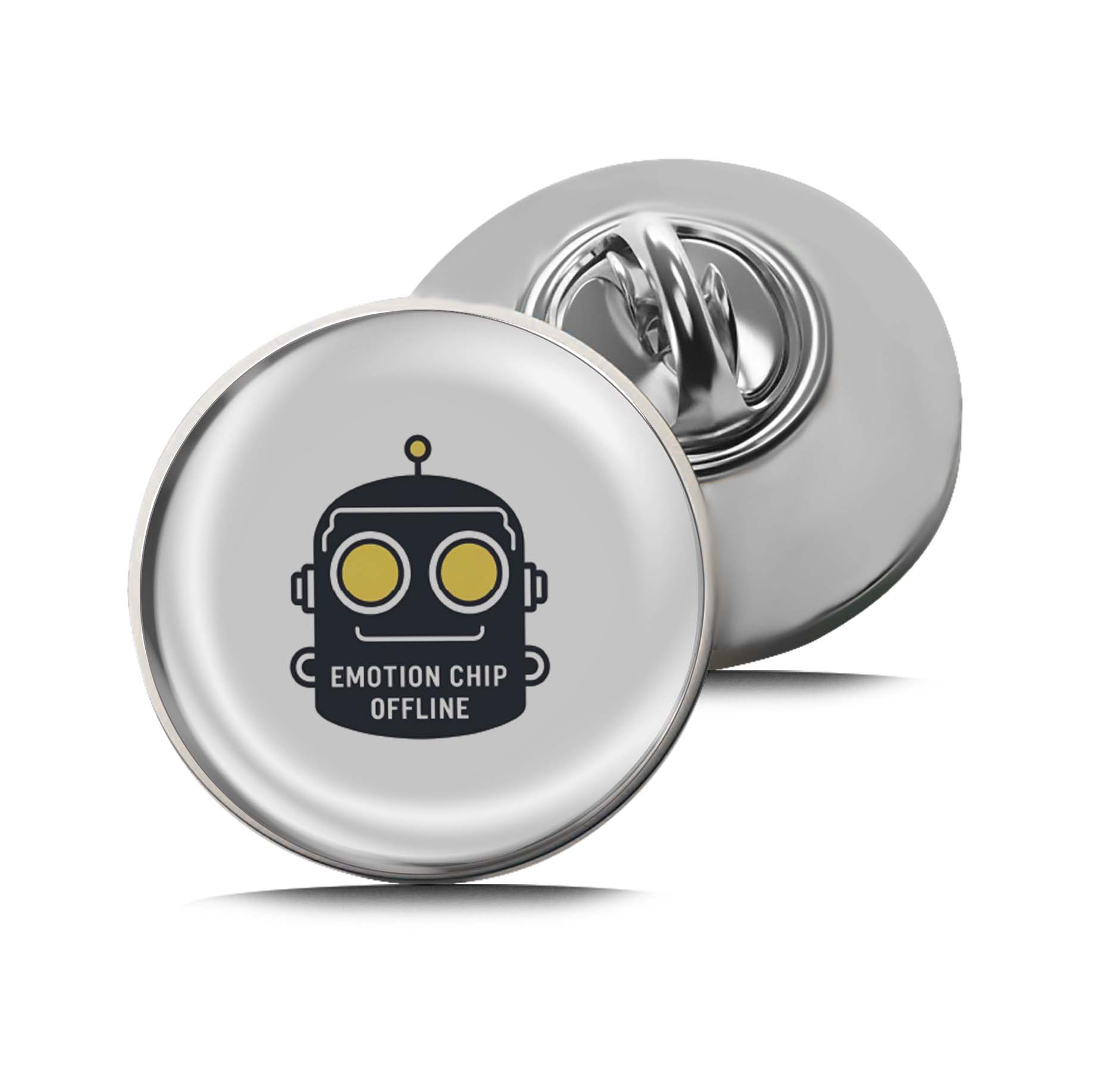 Emotion Chip Offline Robot Limited Edition Lapel Pin Exclusive Metal Brooch Badge Accessories For Backpack, Clothes, Hats | Cute Gifts and Collectibles