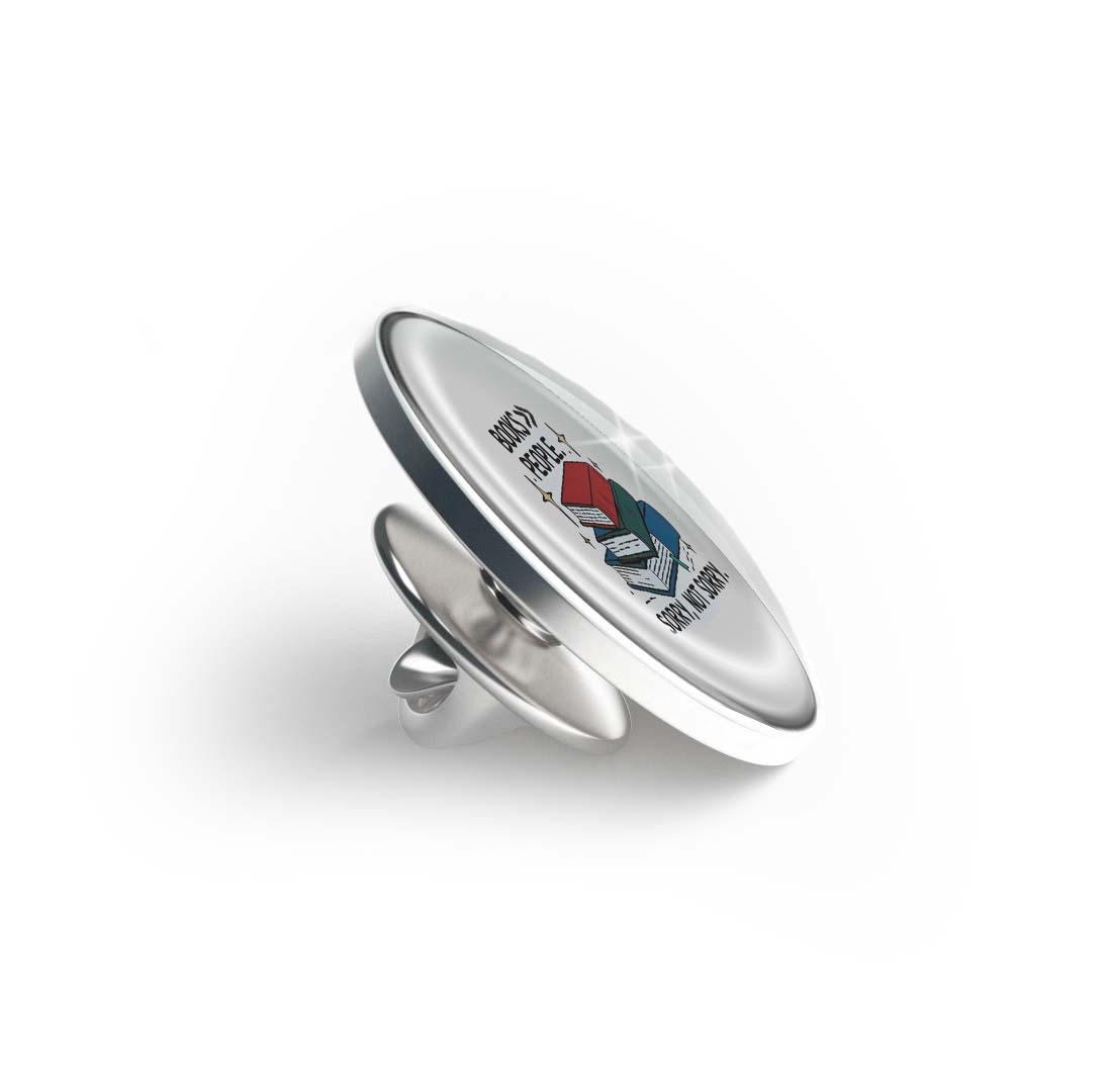 Book Lover's Statement Limited Edition Lapel Pin Exclusive Metal Brooch Badge Accessories For Backpack, Clothes, Hats | Cute Gifts and Collectibles