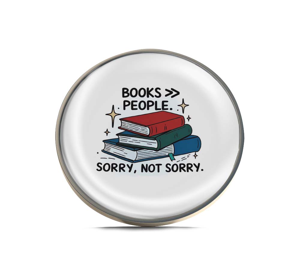 Book Lover's Statement Limited Edition Lapel Pin Exclusive Metal Brooch Badge Accessories For Backpack, Clothes, Hats | Cute Gifts and Collectibles