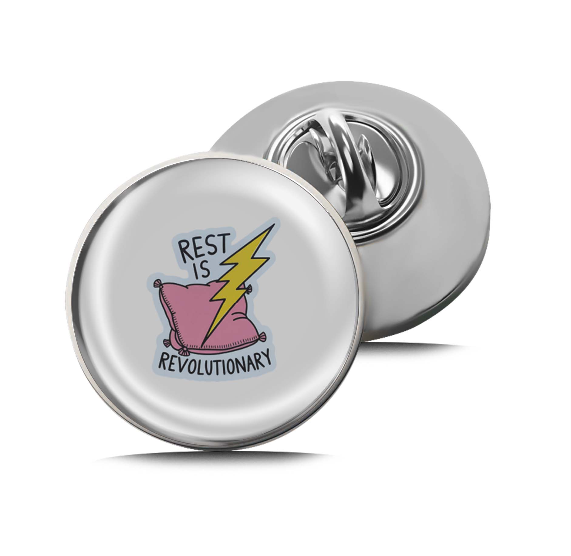 Rest is Revolutionary Limited Edition Lapel Pin Exclusive Metal Brooch Badge Accessories For Backpack, Clothes, Hats | Cute Gifts and Collectibles