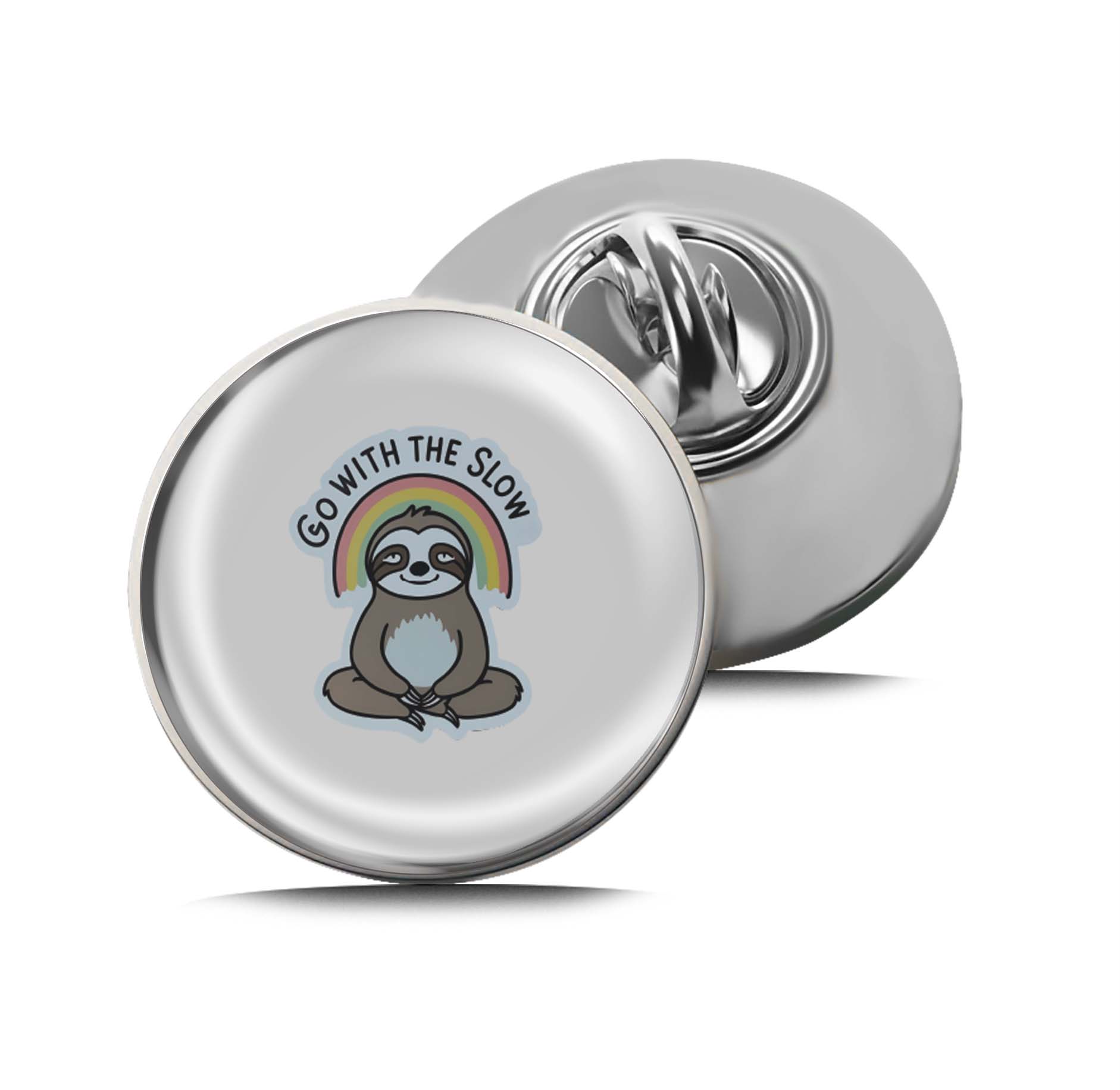 Go With The Slow Limited Edition Lapel Pin Exclusive Metal Brooch Badge Accessories For Backpack, Clothes, Hats | Cute Gifts and Collectibles