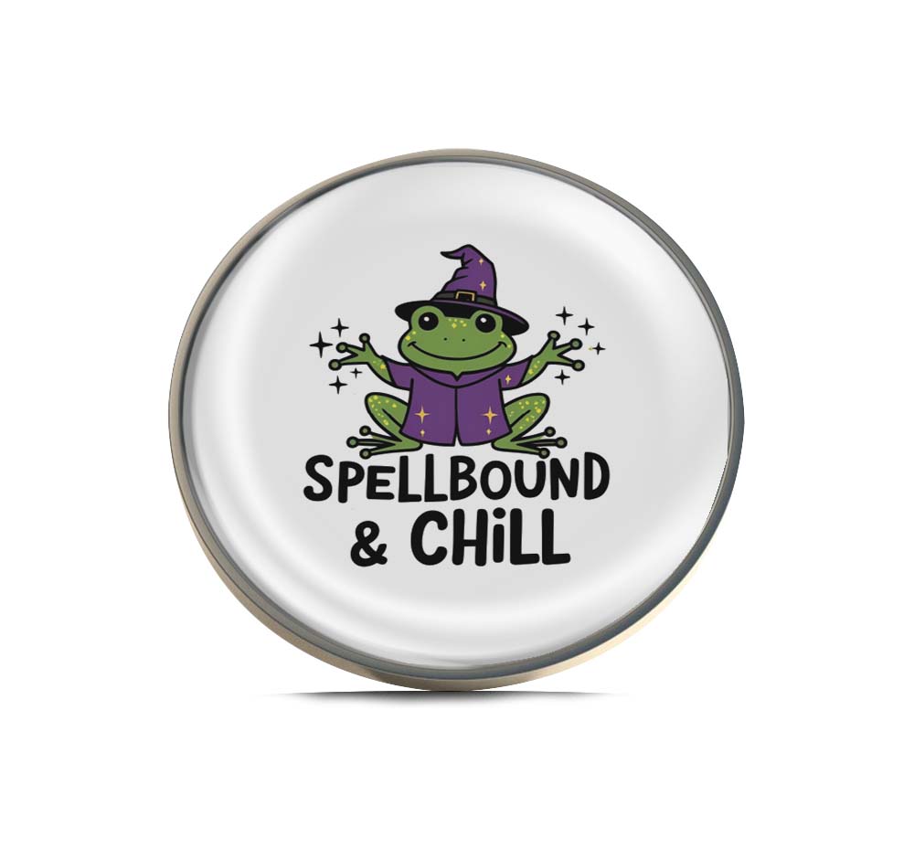 Spellbound & chill Frog Limited Edition Lapel Pin Exclusive Metal Brooch Badge Accessories For Backpack, Clothes, Hats | Cute Gifts and Collectibles