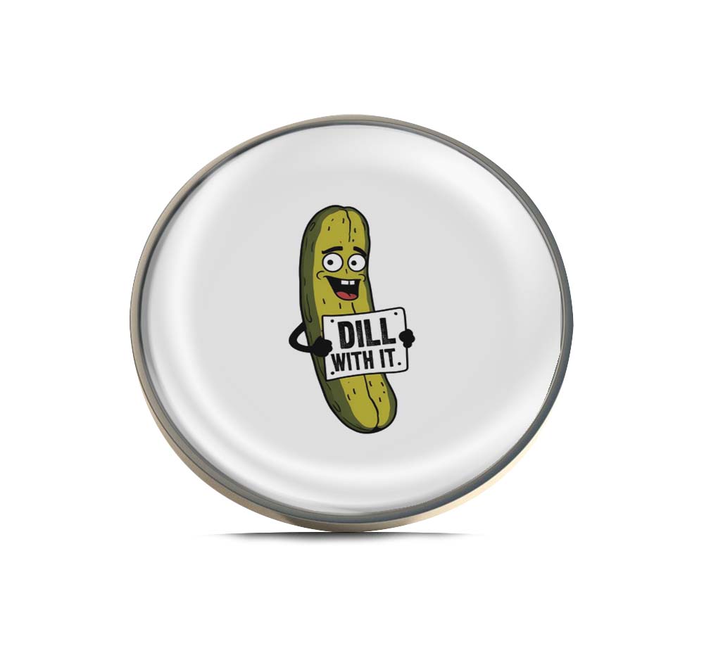 Dill With It Pickle Limited Edition Lapel Pin Exclusive Metal Brooch Badge Accessories For Backpack, Clothes, Hats | Cute Gifts and Collectibles