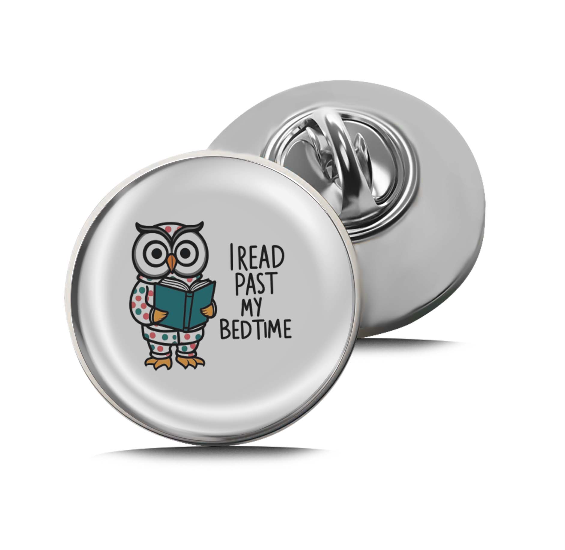 I read past my bedtime Owl Limited Edition Lapel Pin Exclusive Metal Brooch Badge Accessories For Backpack, Clothes, Hats | Cute Gifts and Collectibles