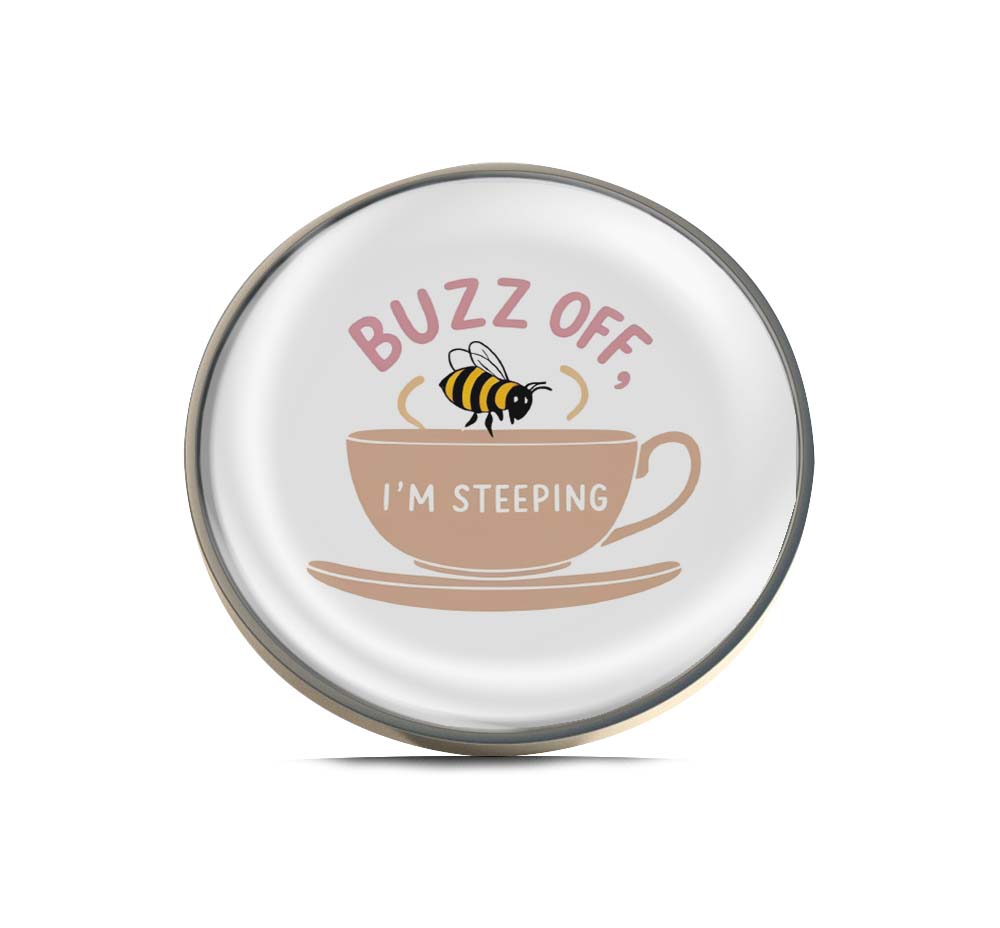 Buzz Off I'm Steeping Limited Edition Lapel Pin Exclusive Metal Brooch Badge Accessories For Backpack, Clothes, Hats | Cute Gifts and Collectibles