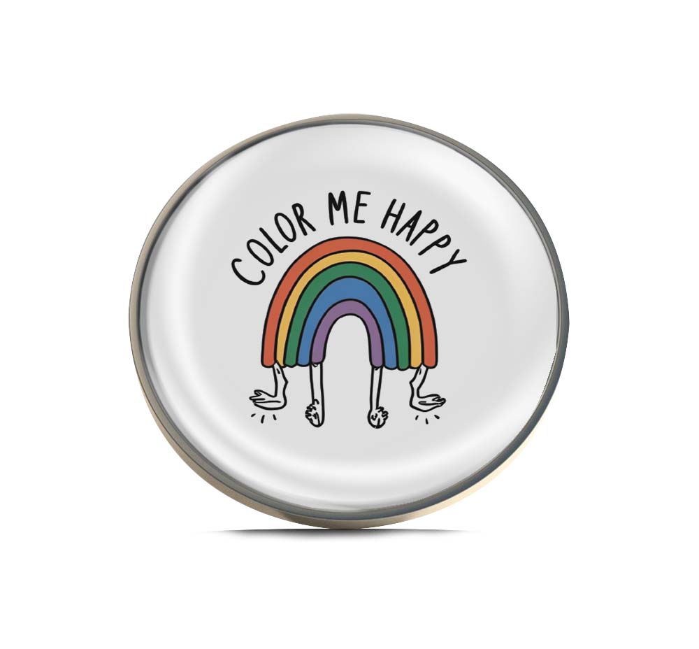 Color Me Happy Rainbow Limited Edition Lapel Pin Exclusive Metal Brooch Badge Accessories For Backpack, Clothes, Hats | Cute Gifts and Collectibles