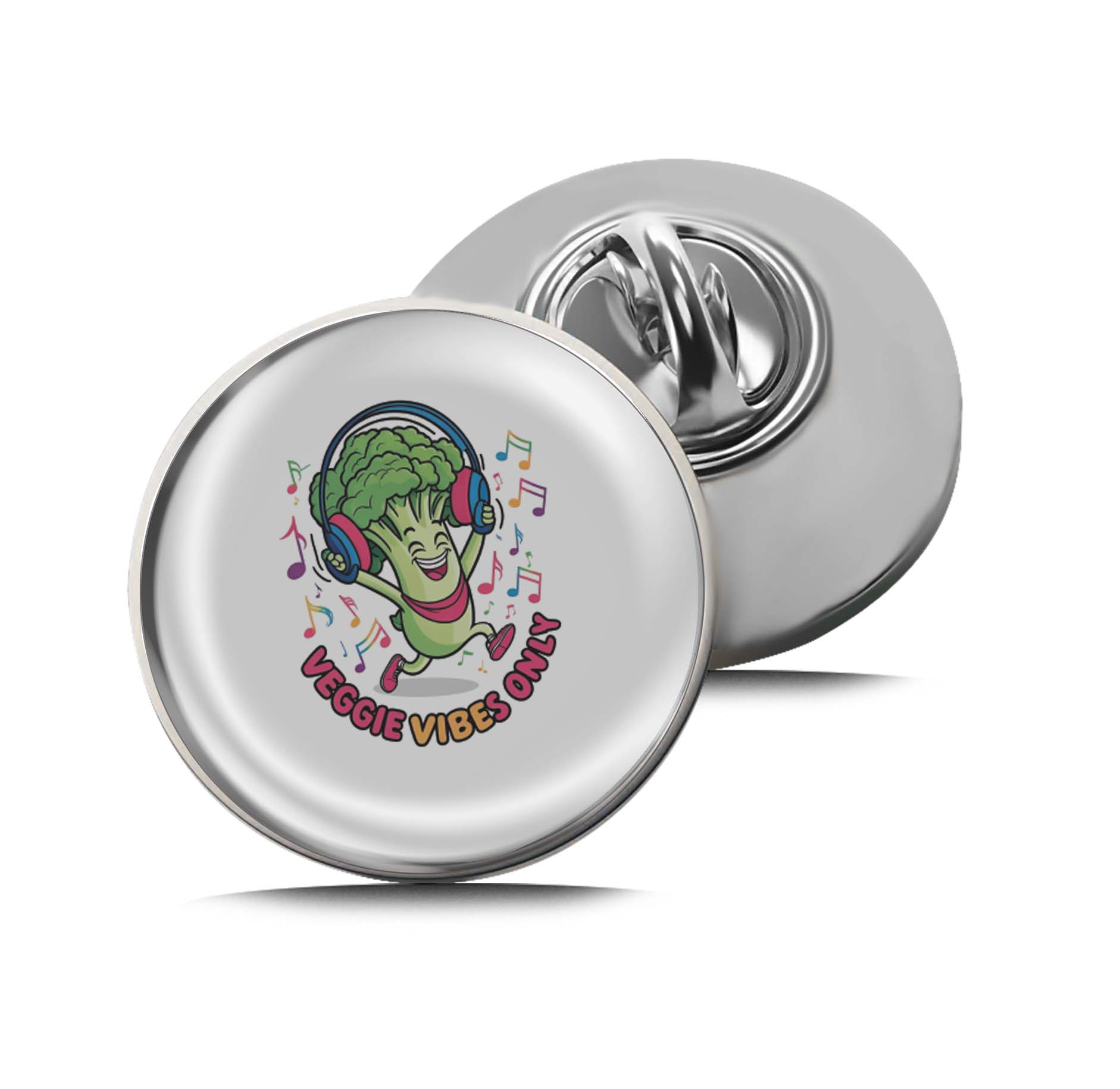 Veggie Vibes Only Limited Edition Lapel Pin Exclusive Metal Brooch Badge Accessories For Backpack, Clothes, Hats | Cute Gifts and Collectibles