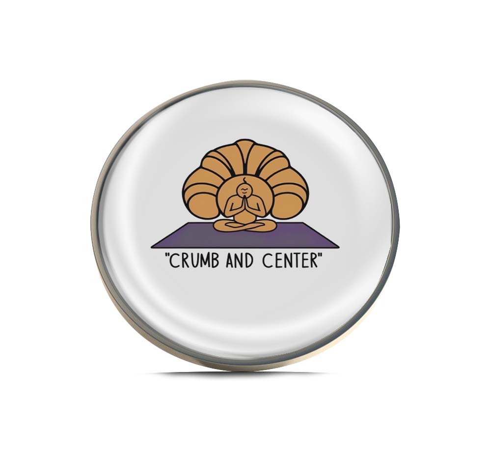Crumb and Center Yoga Limited Edition Lapel Pin Exclusive Metal Brooch Badge Accessories For Backpack, Clothes, Hats | Cute Gifts and Collectibles