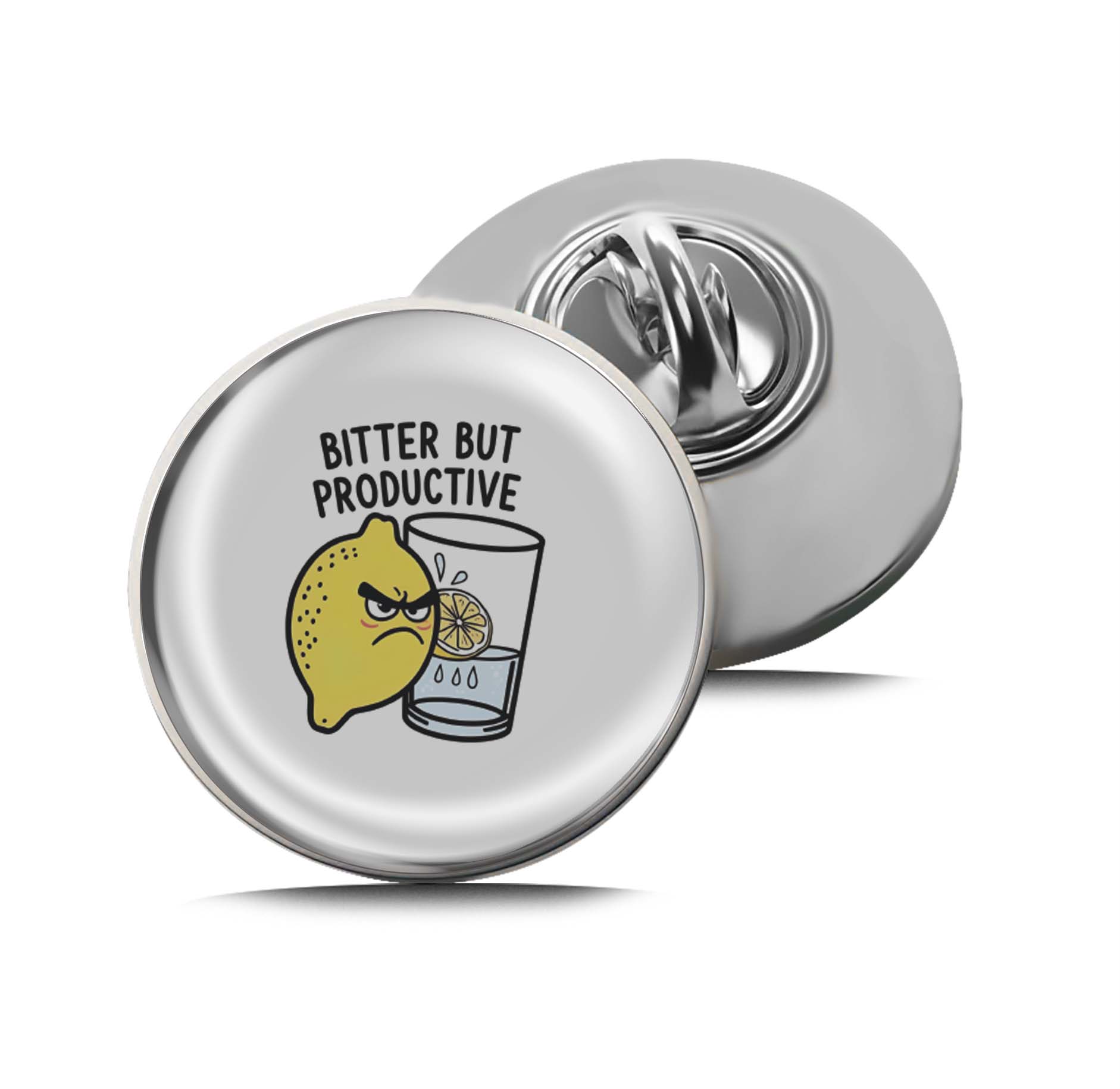 Bitter but Productive Lemon Limited Edition Lapel Pin Exclusive Metal Brooch Badge Accessories For Backpack, Clothes, Hats | Cute Gifts and Collectibles