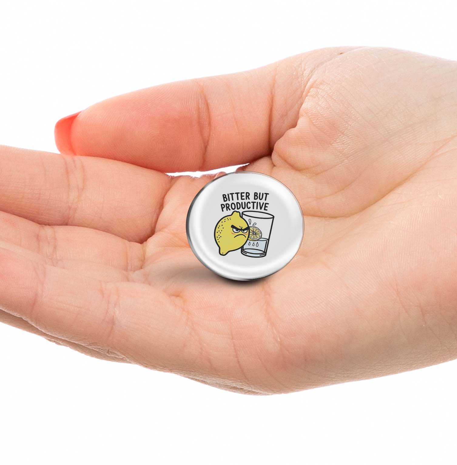 Bitter but Productive Lemon Limited Edition Lapel Pin Exclusive Metal Brooch Badge Accessories For Backpack, Clothes, Hats | Cute Gifts and Collectibles