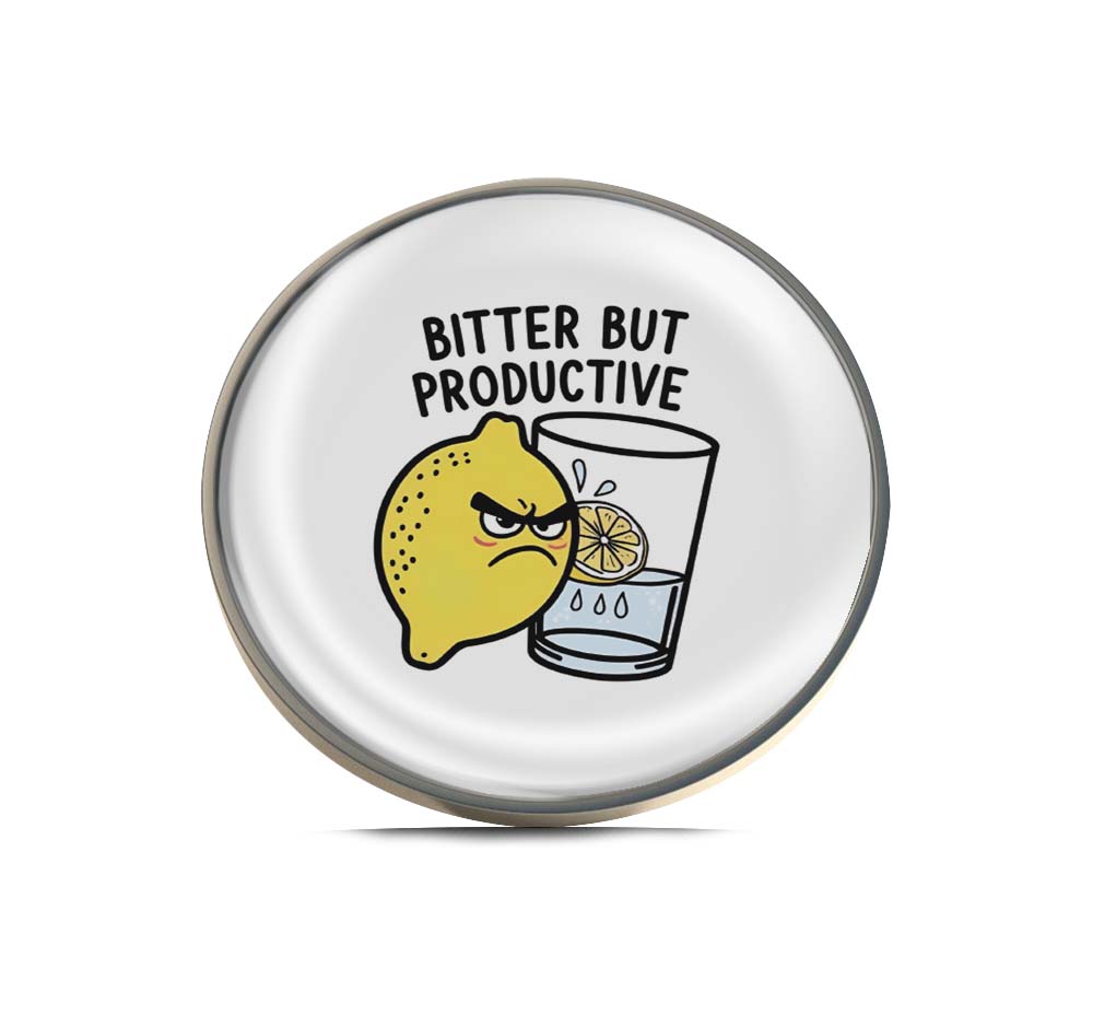 Bitter but Productive Lemon Limited Edition Lapel Pin Exclusive Metal Brooch Badge Accessories For Backpack, Clothes, Hats | Cute Gifts and Collectibles