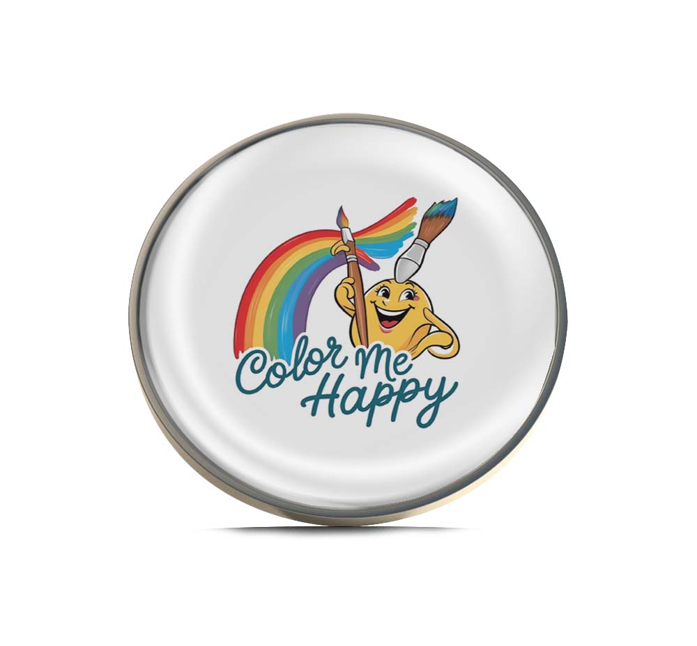 Color Me Happy Limited Edition Lapel Pin Exclusive Metal Brooch Badge Accessories For Backpack, Clothes, Hats | Cute Gifts and Collectibles