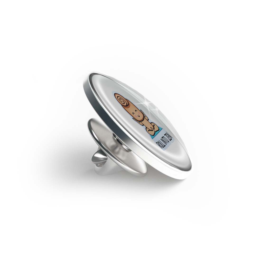 Roll Into Zen Limited Edition Lapel Pin Exclusive Metal Brooch Badge Accessories For Backpack, Clothes, Hats | Cute Gifts and Collectibles