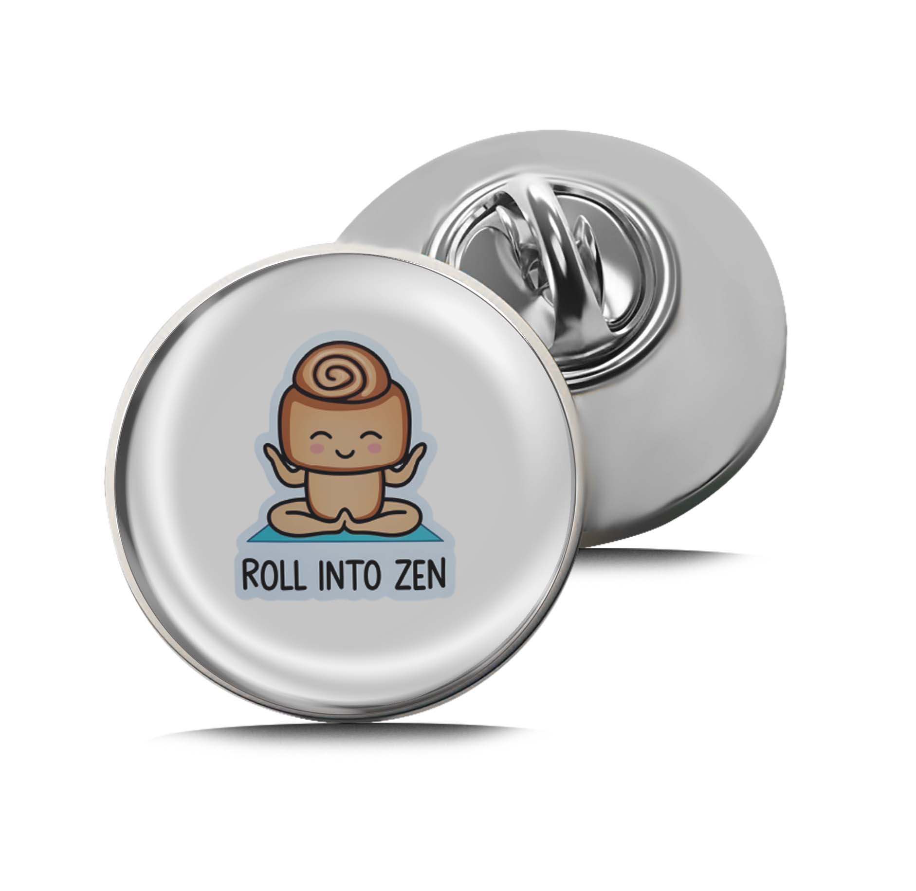 Roll Into Zen Limited Edition Lapel Pin Exclusive Metal Brooch Badge Accessories For Backpack, Clothes, Hats | Cute Gifts and Collectibles