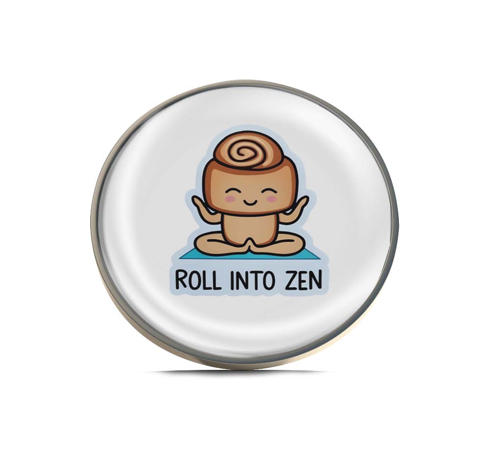 Roll Into Zen Limited Edition Lapel Pin Exclusive Metal Brooch Badge Accessories For Backpack, Clothes, Hats | Cute Gifts and Collectibles