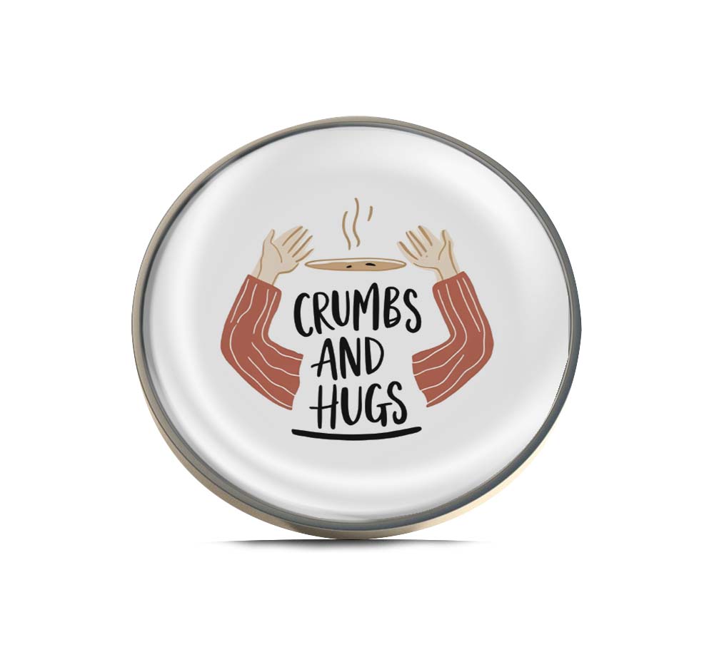 Crumbs and Hugs Limited Edition Lapel Pin Exclusive Metal Brooch Badge Accessories For Backpack, Clothes, Hats | Cute Gifts and Collectibles