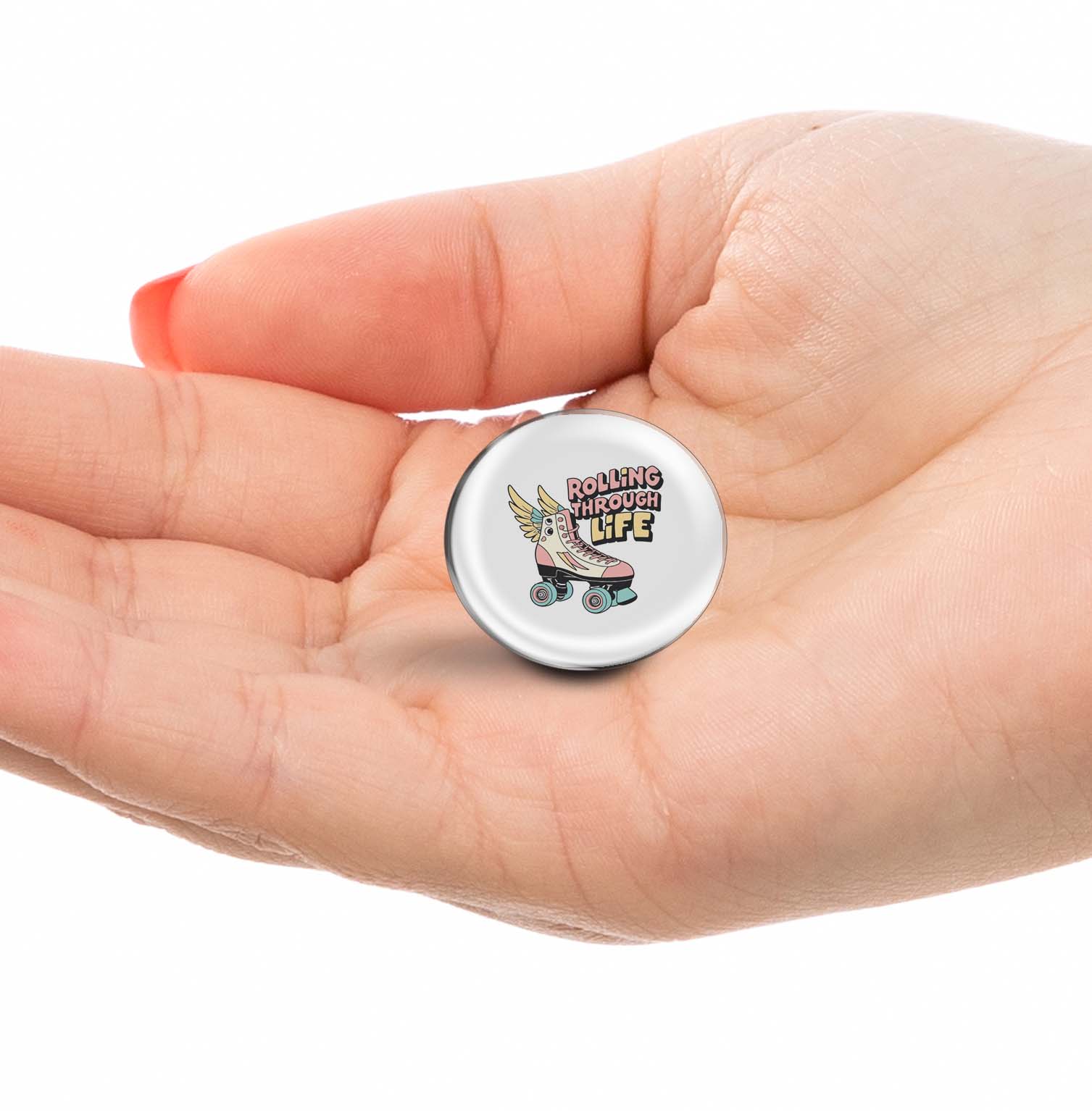 Rolling Through Life Limited Edition Lapel Pin Exclusive Metal Brooch Badge Accessories For Backpack, Clothes, Hats | Cute Gifts and Collectibles
