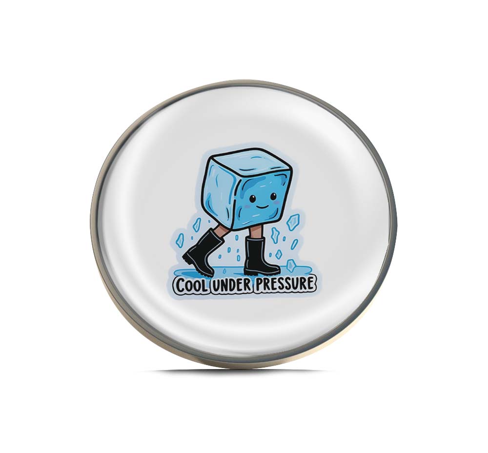 Cool Under Pressure Limited Edition Lapel Pin Exclusive Metal Brooch Badge Accessories For Backpack, Clothes, Hats | Cute Gifts and Collectibles