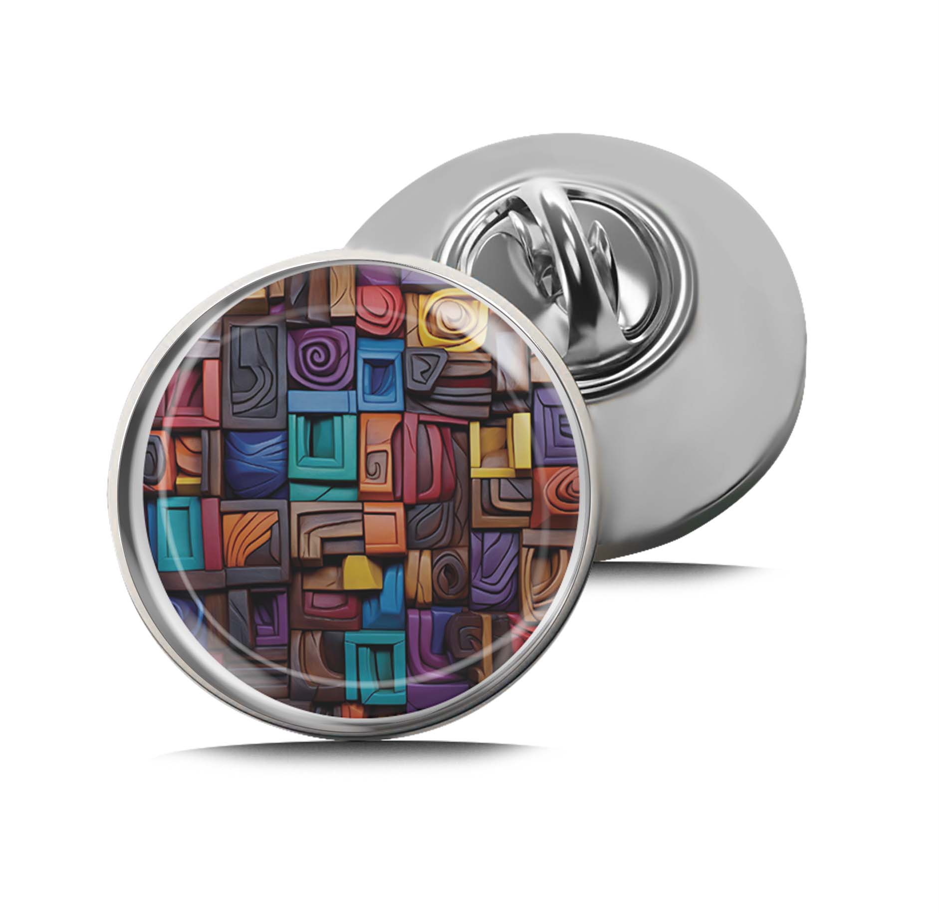 Textured Tiles Limited Edition Lapel Pin Exclusive Metal Brooch Badge Accessories For Backpack, Clothes, Hats | Cute Gifts and Collectibles