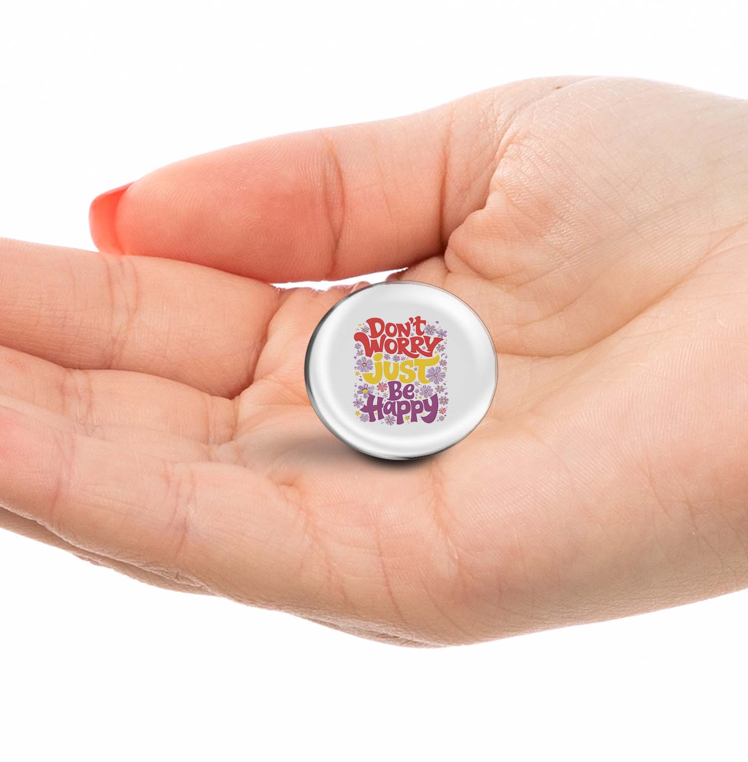 Don't Worry just Be Happy Limited Edition Lapel Pin Exclusive Metal Brooch Badge Accessories For Backpack, Clothes, Hats | Cute Gifts and Collectibles