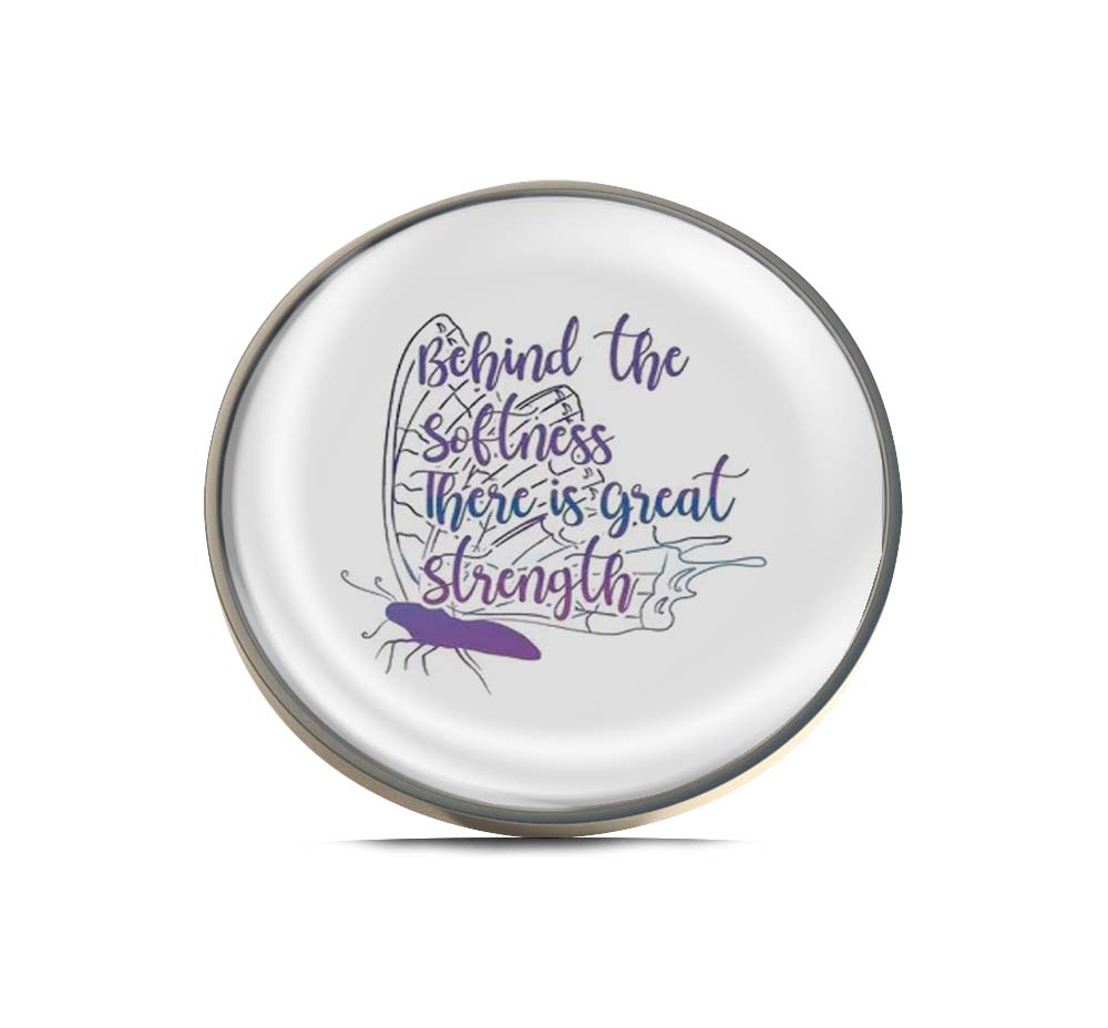 Behind The Softness There Is Great Strength Limited Edition Lapel Pin Exclusive Metal Brooch Badge Accessories For Backpack, Clothes, Hats | Cute Gifts and Collectibles