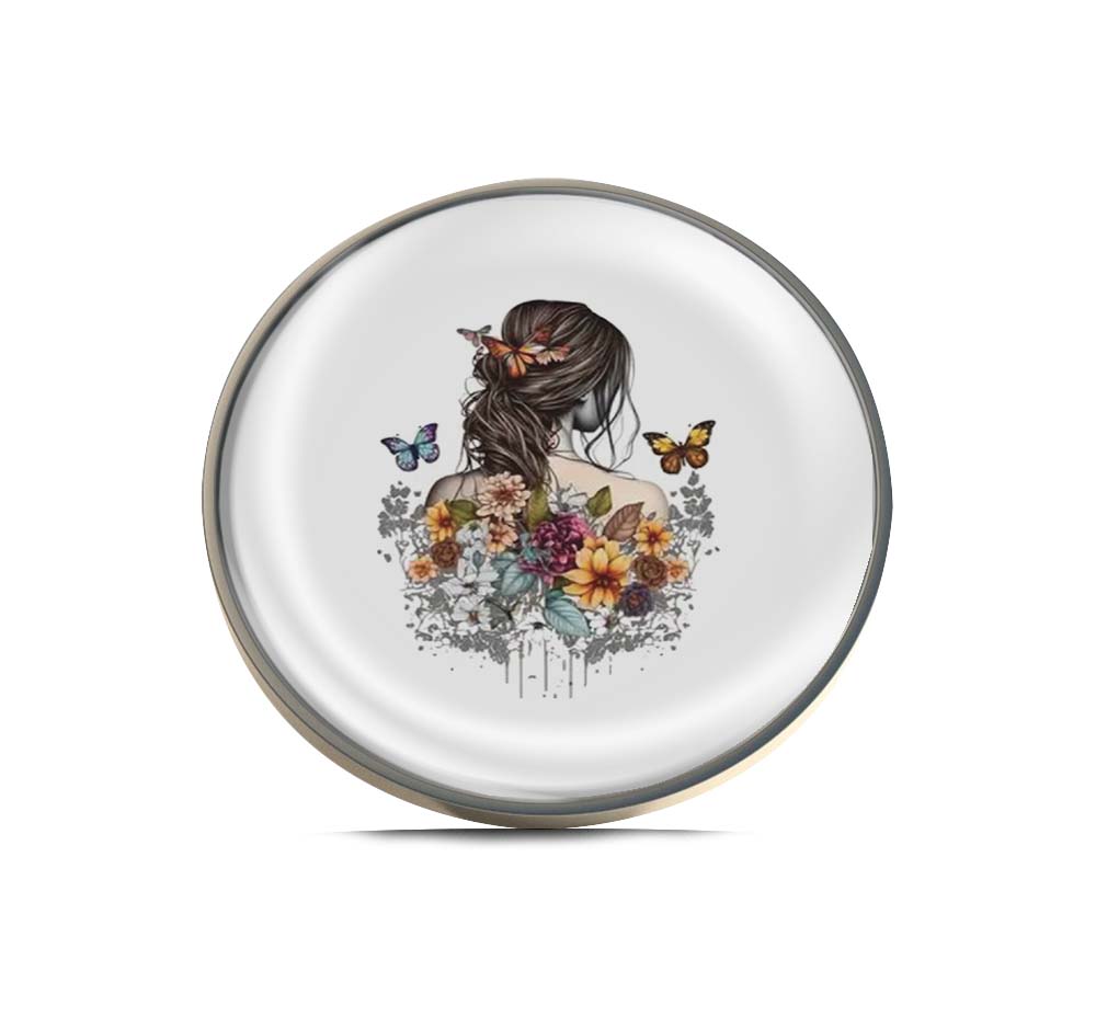 Lady of Butterflies Limited Edition Lapel Pin Exclusive Metal Brooch Badge Accessories For Backpack, Clothes, Hats | Cute Gifts and Collectibles